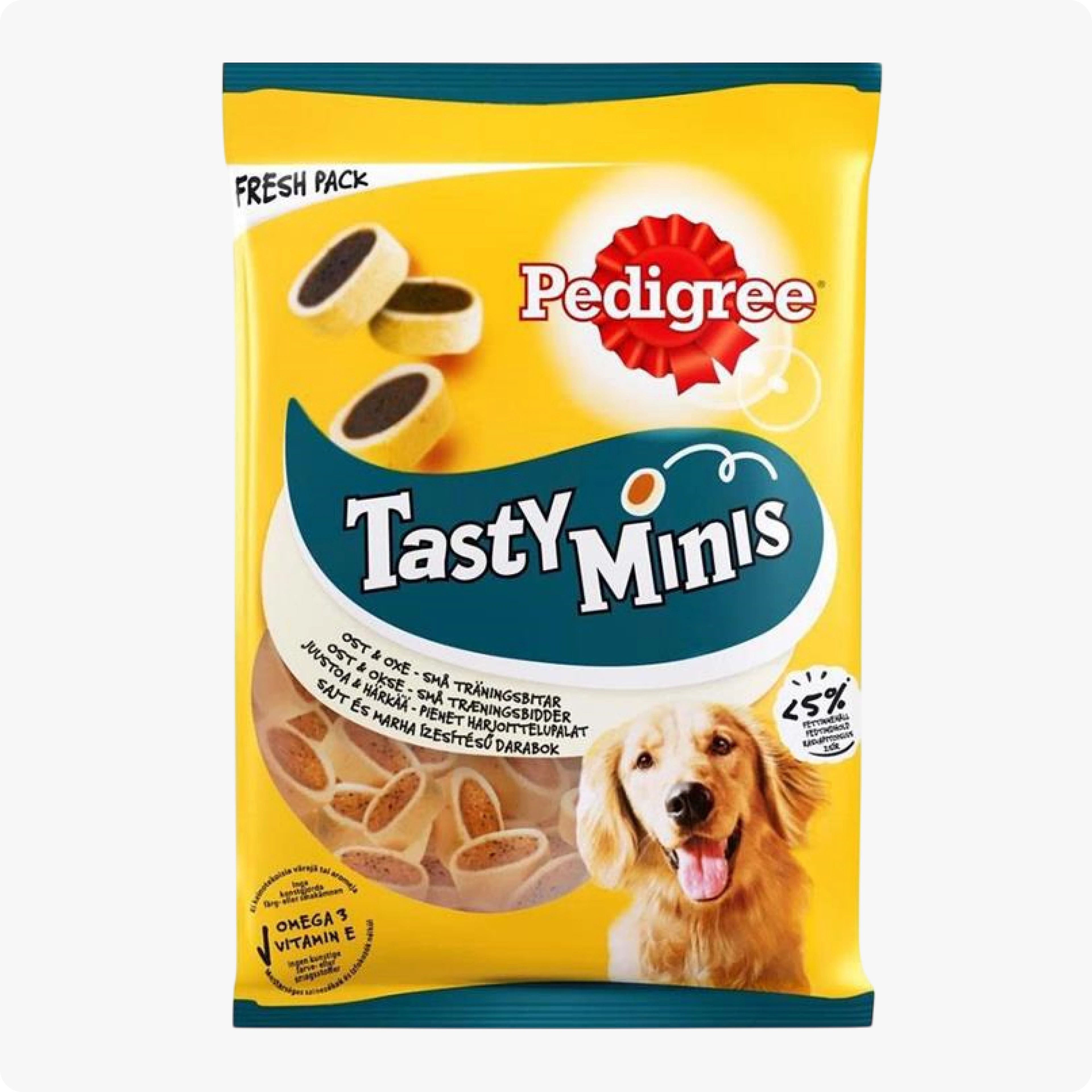 Pedigree Tasty Minis Sığır Etli ve Peynirli Köpek Ödül Maması 140 gr