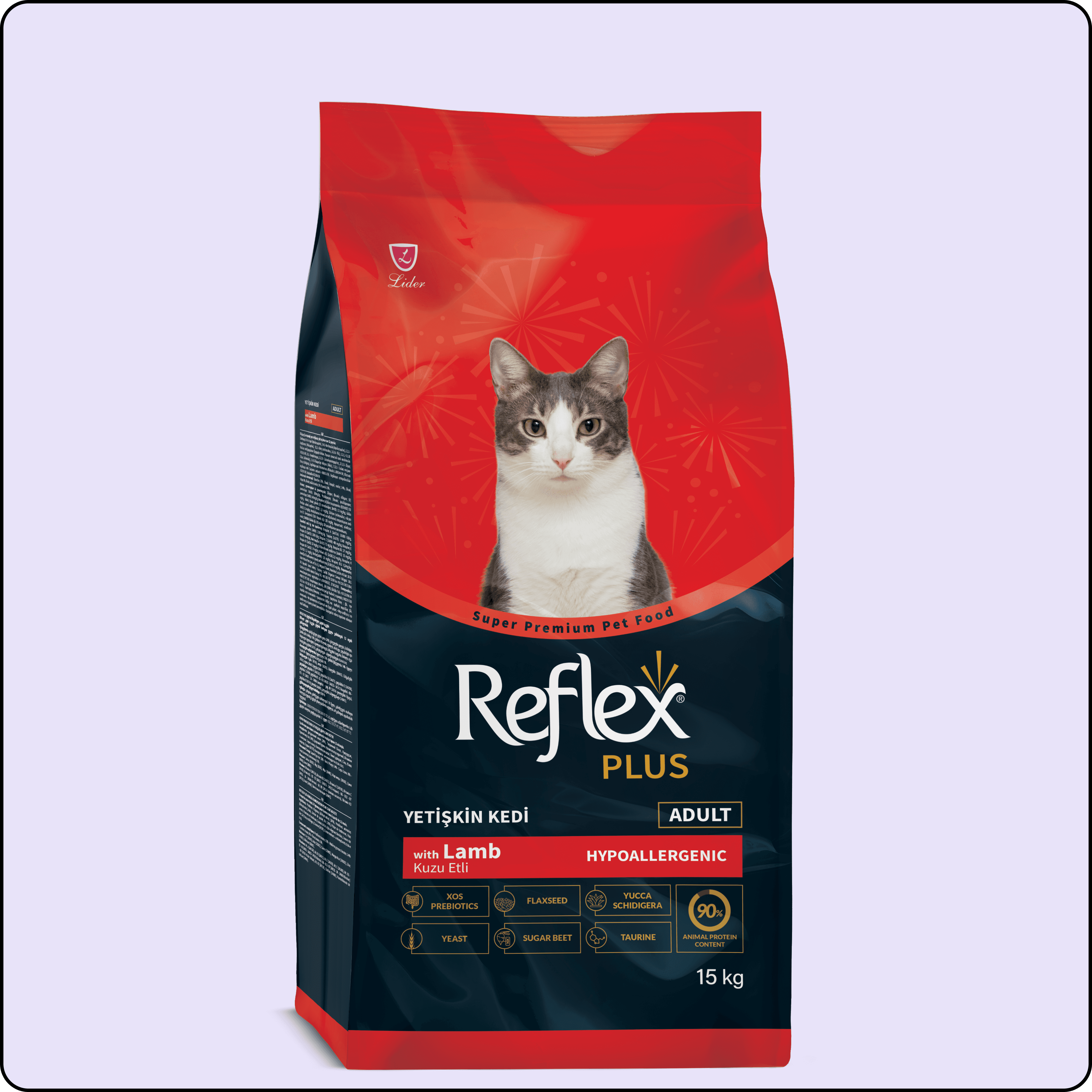 Reflex Plus Kuzulu Ve Pirinçli Yetişkin Kedi Maması 15 kg