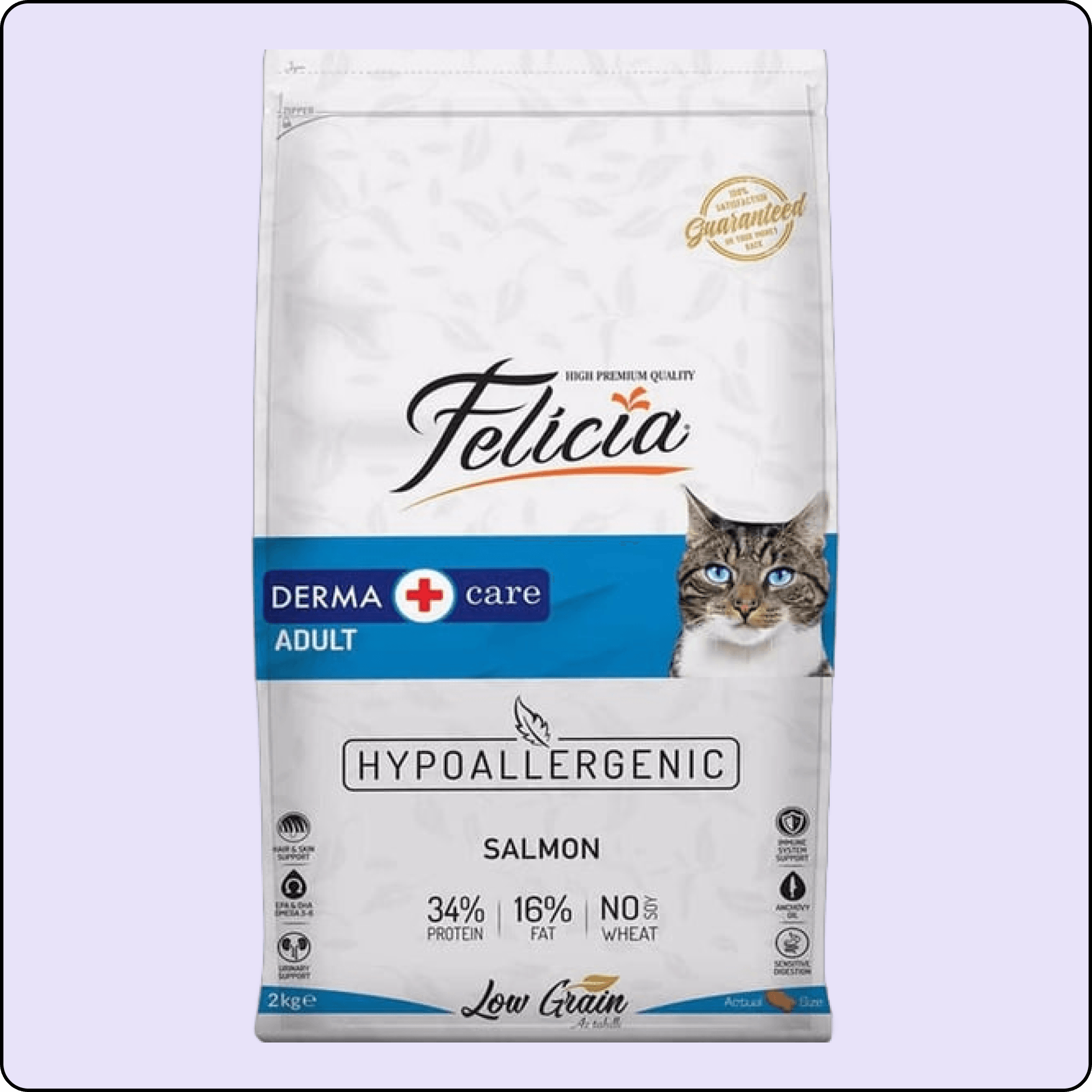 Felicia HypoAllergenic Az Tahıllı Somonlu Yetişkin Kedi Maması 2 kg 