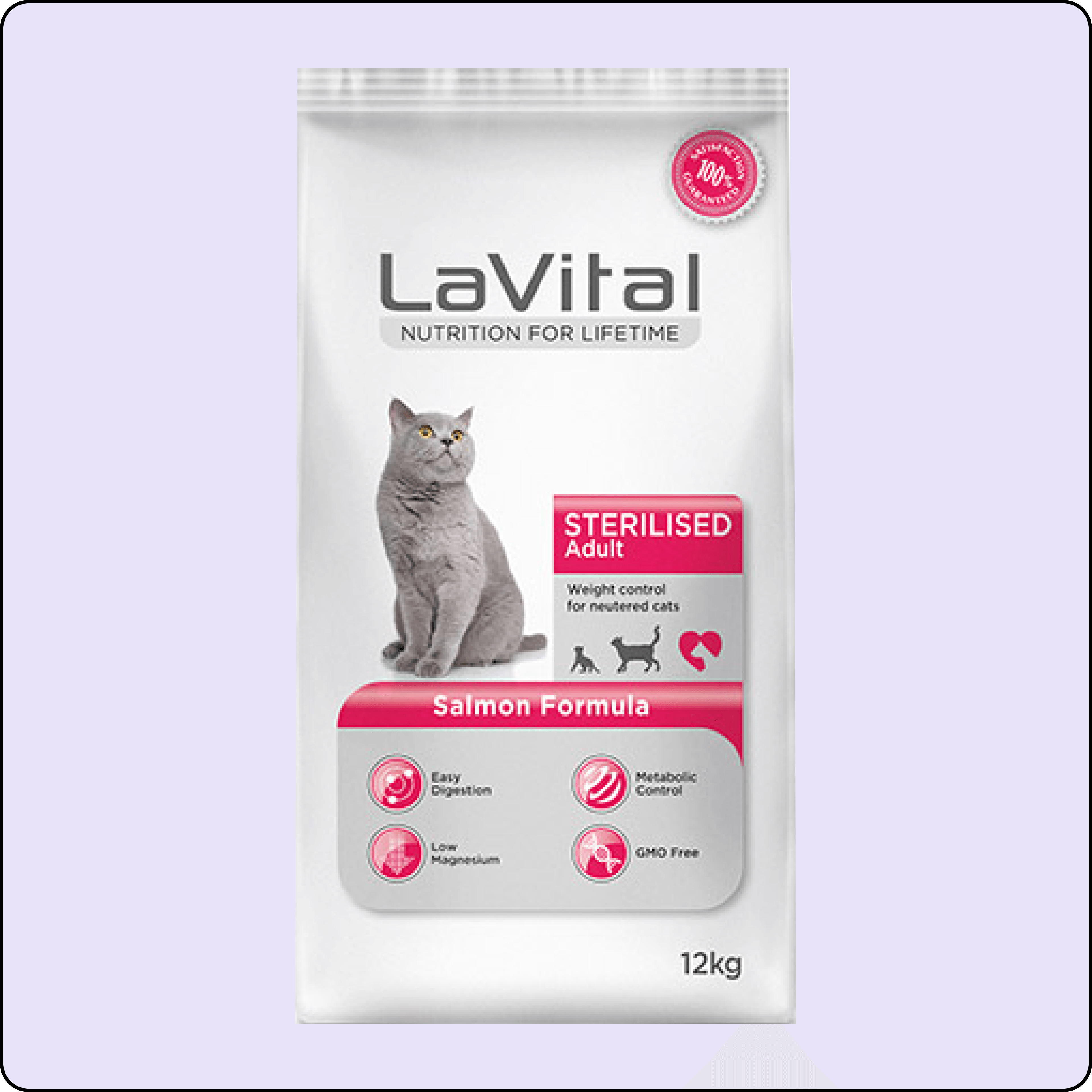 LaVital Sterilised Somonlu Kısırlaştırılmış Kedi Maması 12 kg