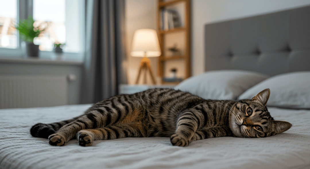 Gebelik sürecindeki rahat bir kedi – hamilelik ve doğum süreci hakkında bilgi