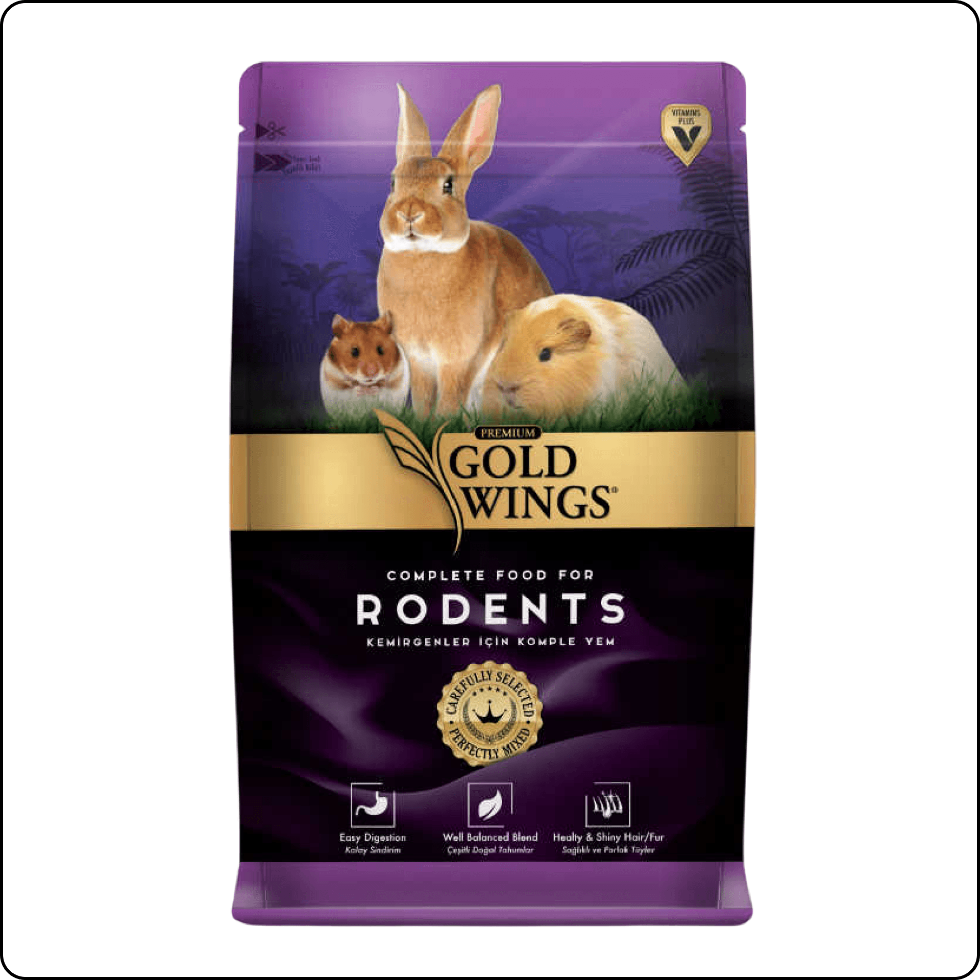 Gold Wings Premium Kemirgen Yemi 1 kg