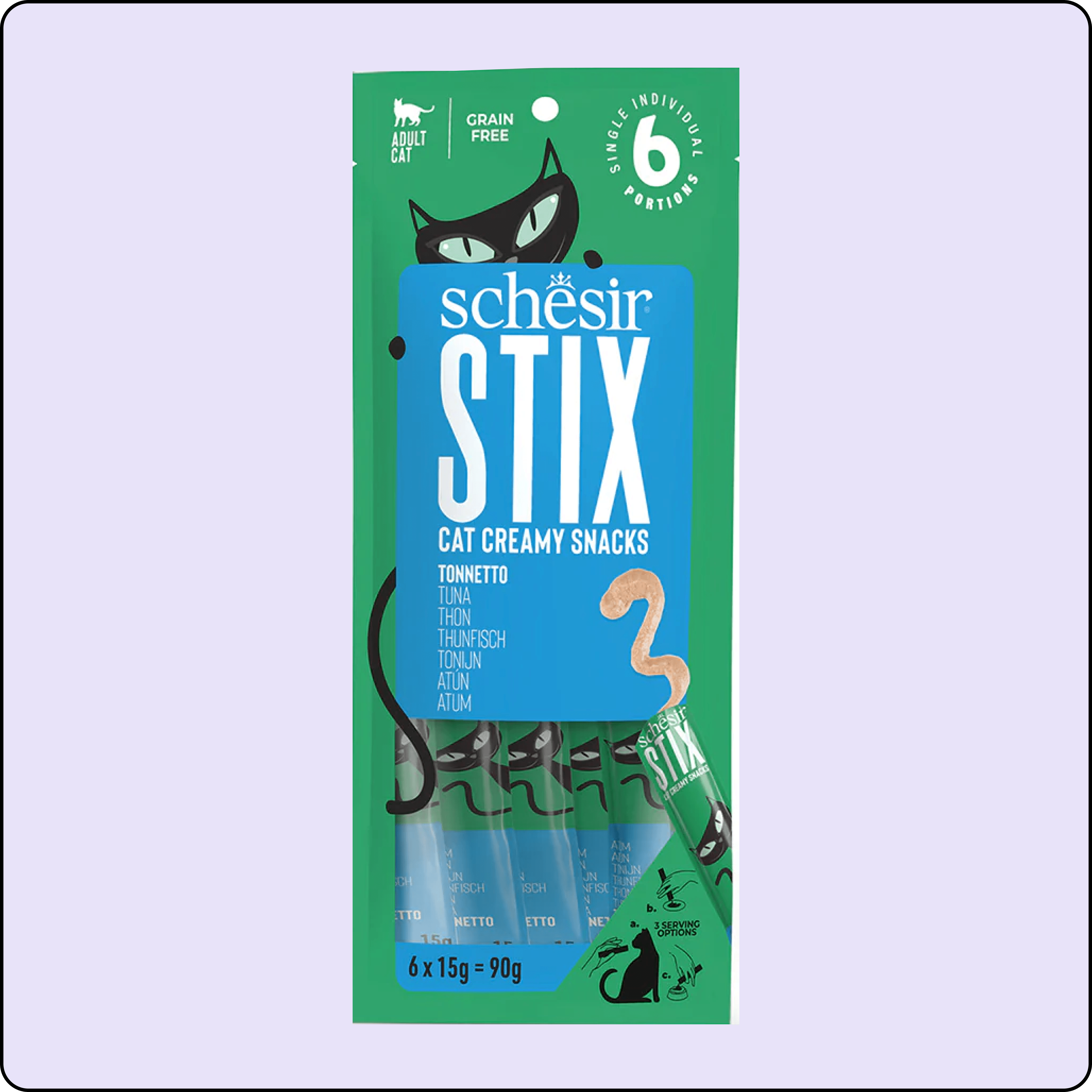 Schesir Stix Ton Balığı Krema Kedi Ödülü 6 X 15 gr
