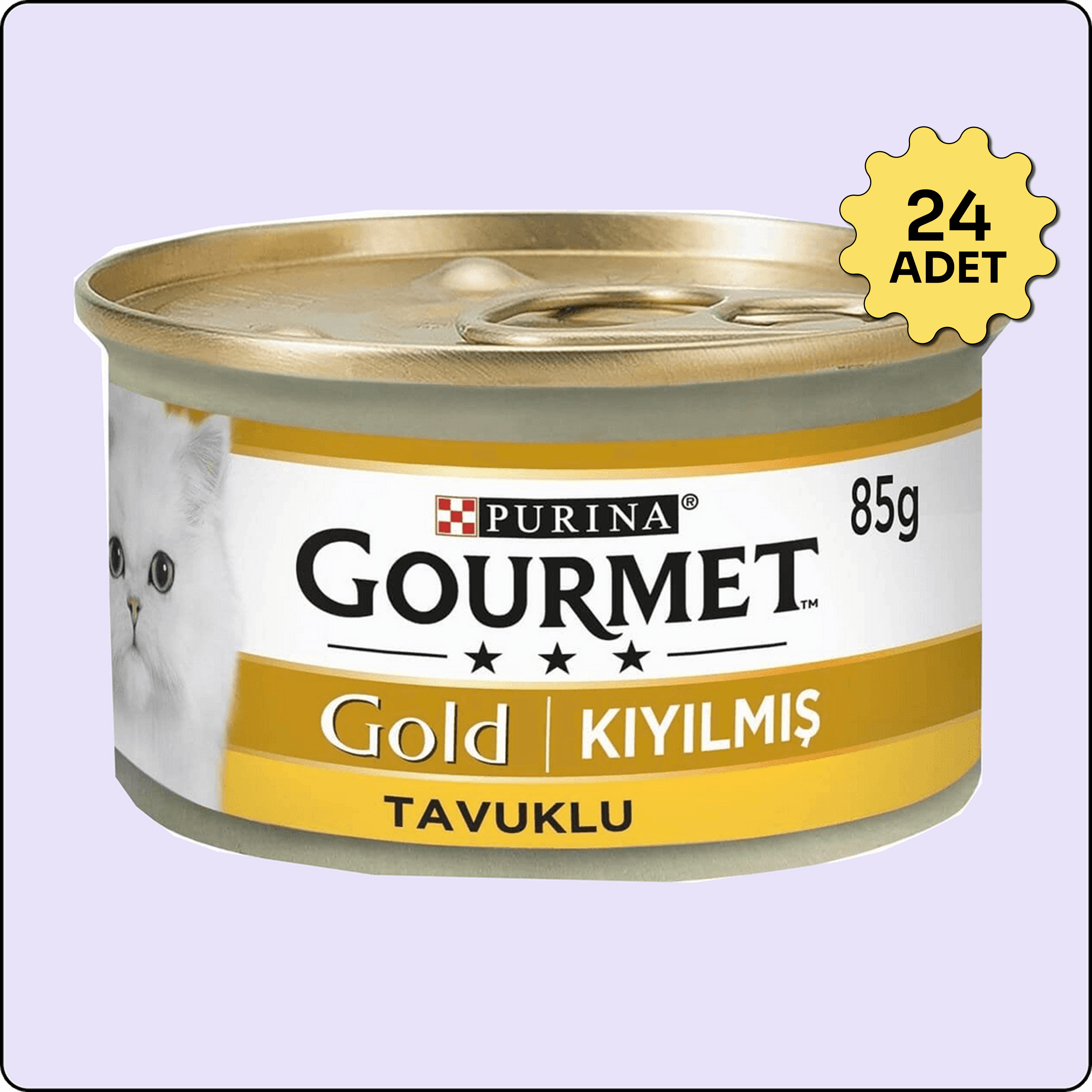 Gourmet Gold Kıyılmış Tavuklu Yetişkin Kedi Konservesi 85 gr 24'lü