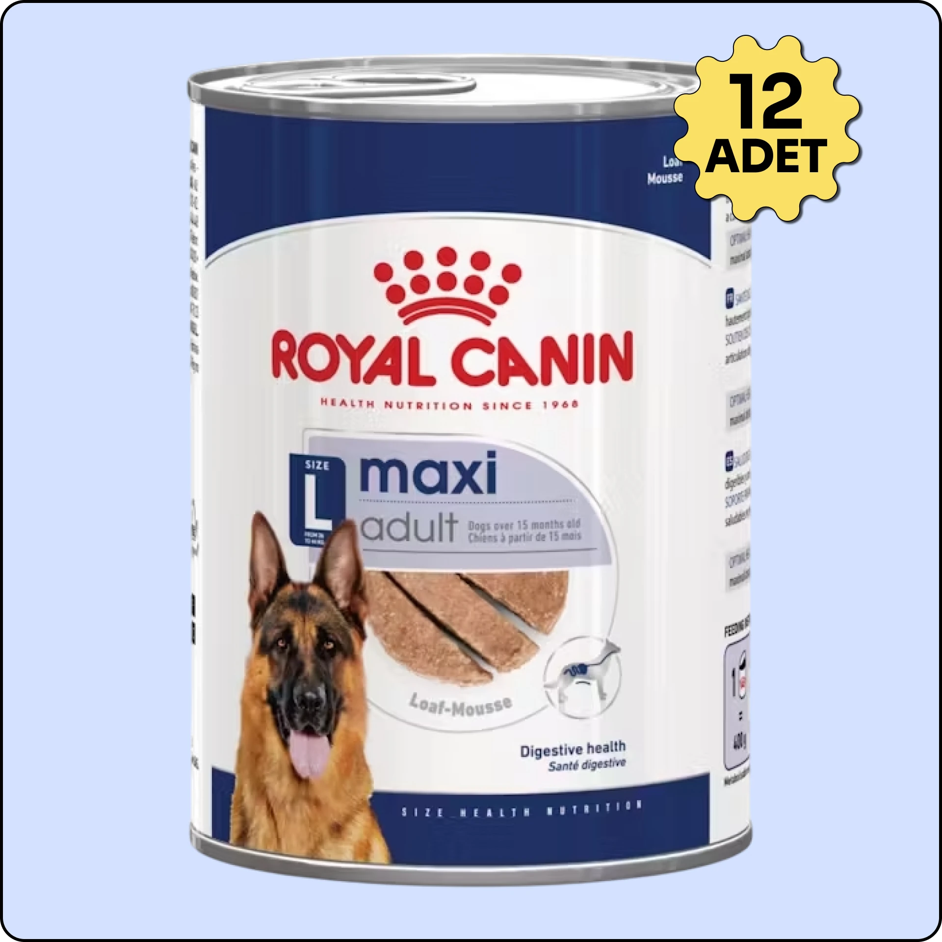 Royal Canin Loaf Mousse Büyük Irk Ezme Yetişkin Köpek Konservesi 410 gr 12'li