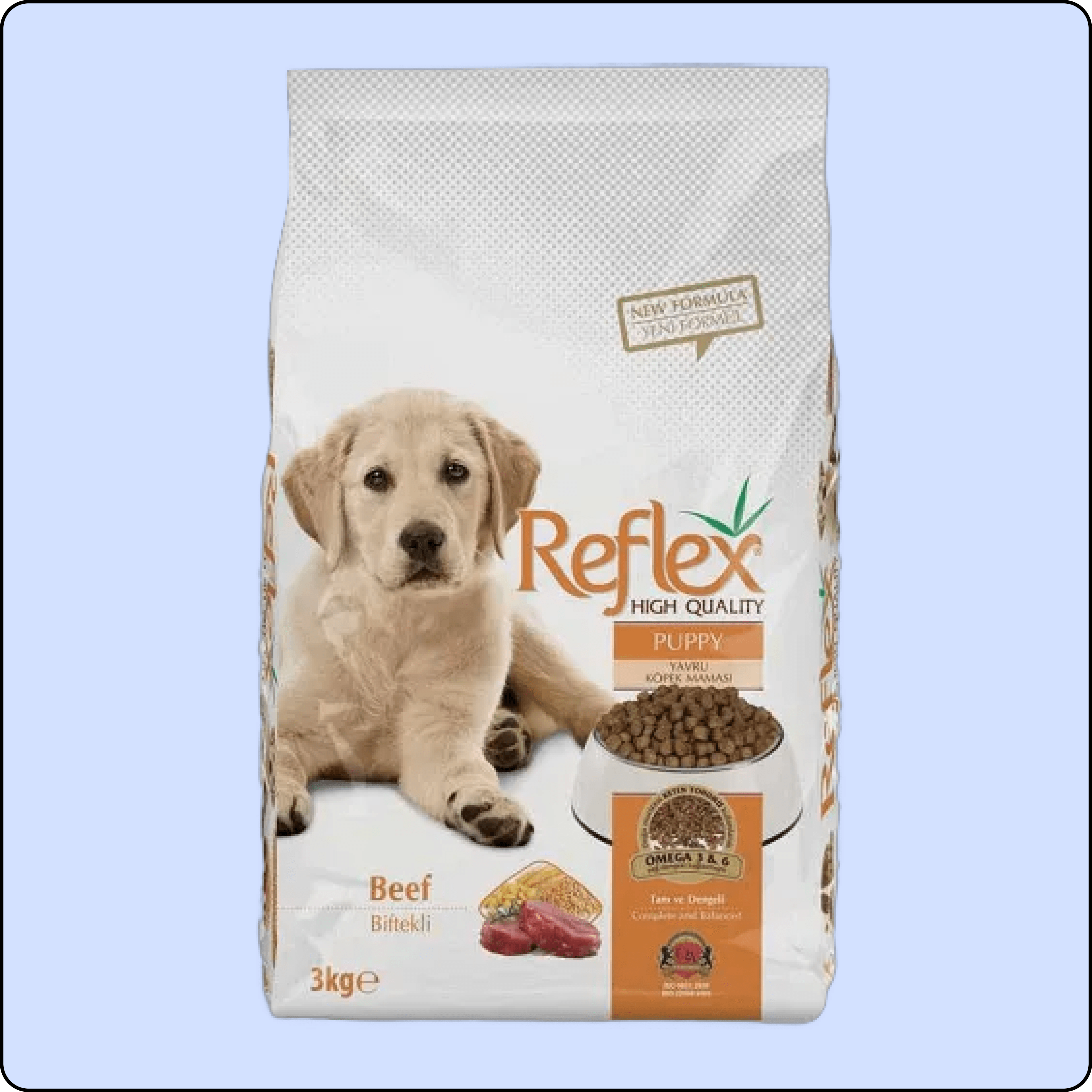 Reflex Biftekli Büyük Irk Yavru Köpek Maması 3 kg