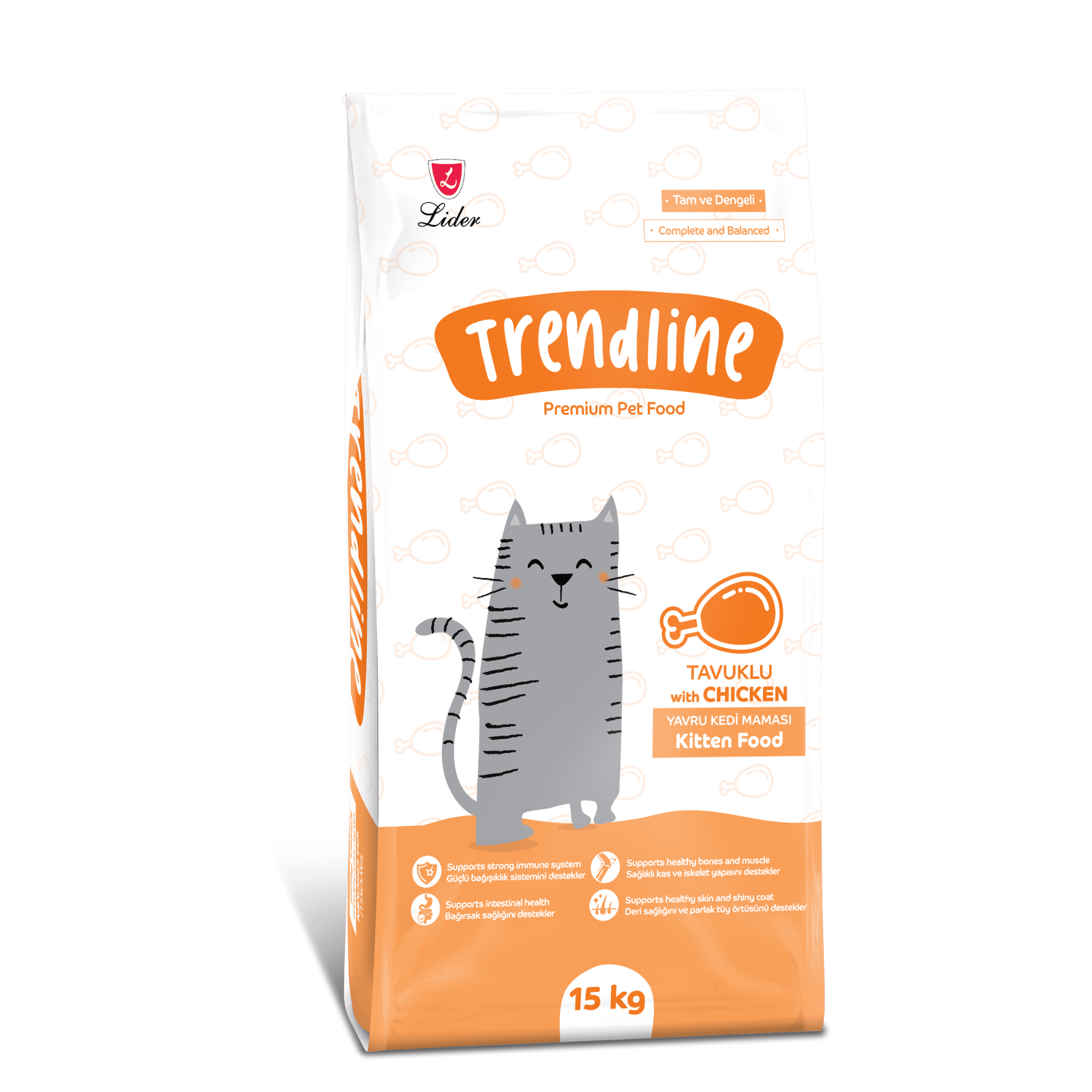 Trendline Tavuklu Yavru Kedi Maması 15 kg
