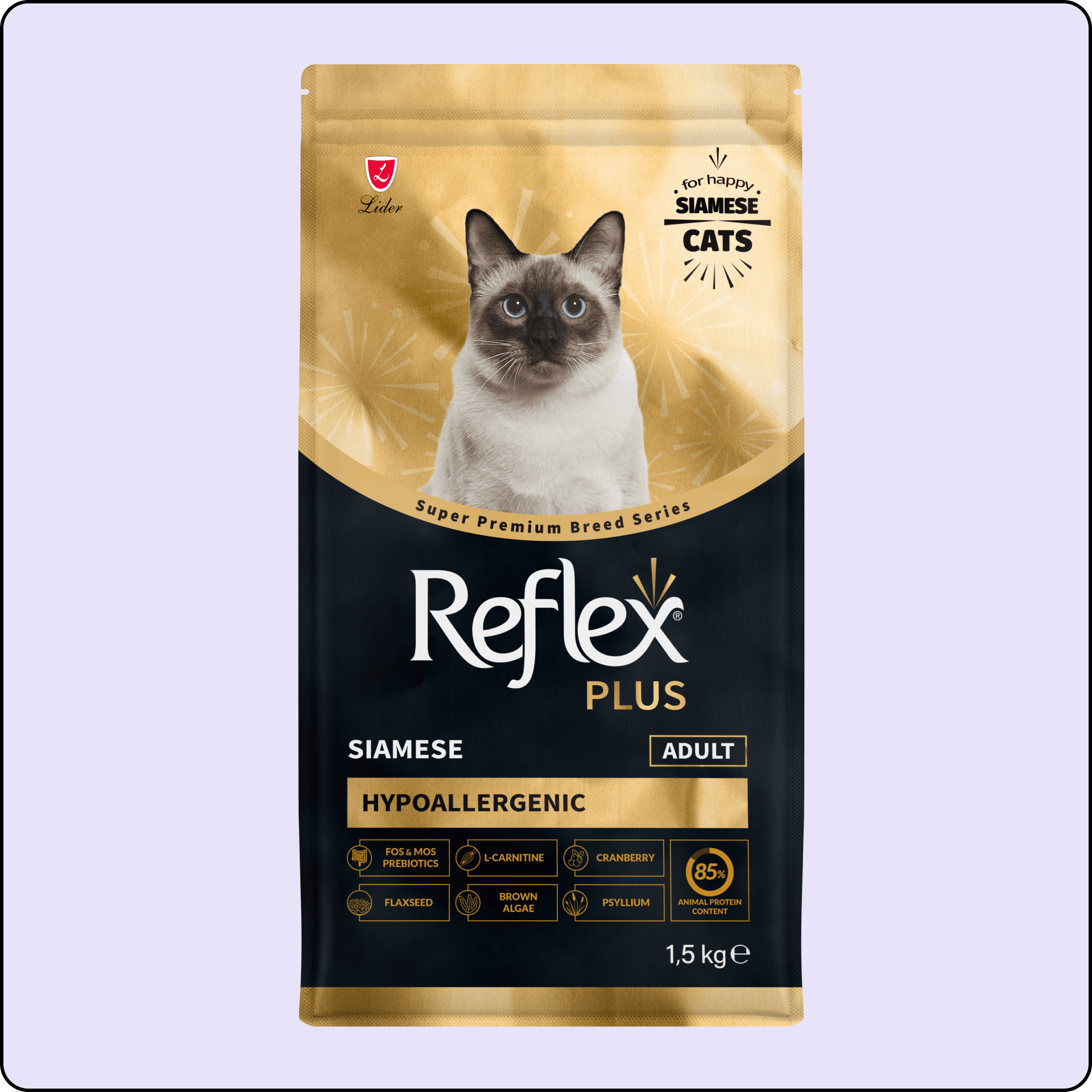 Reflex Plus Hipoalerjenik Siamese Yetişkin Kedi Maması 1,5 kg