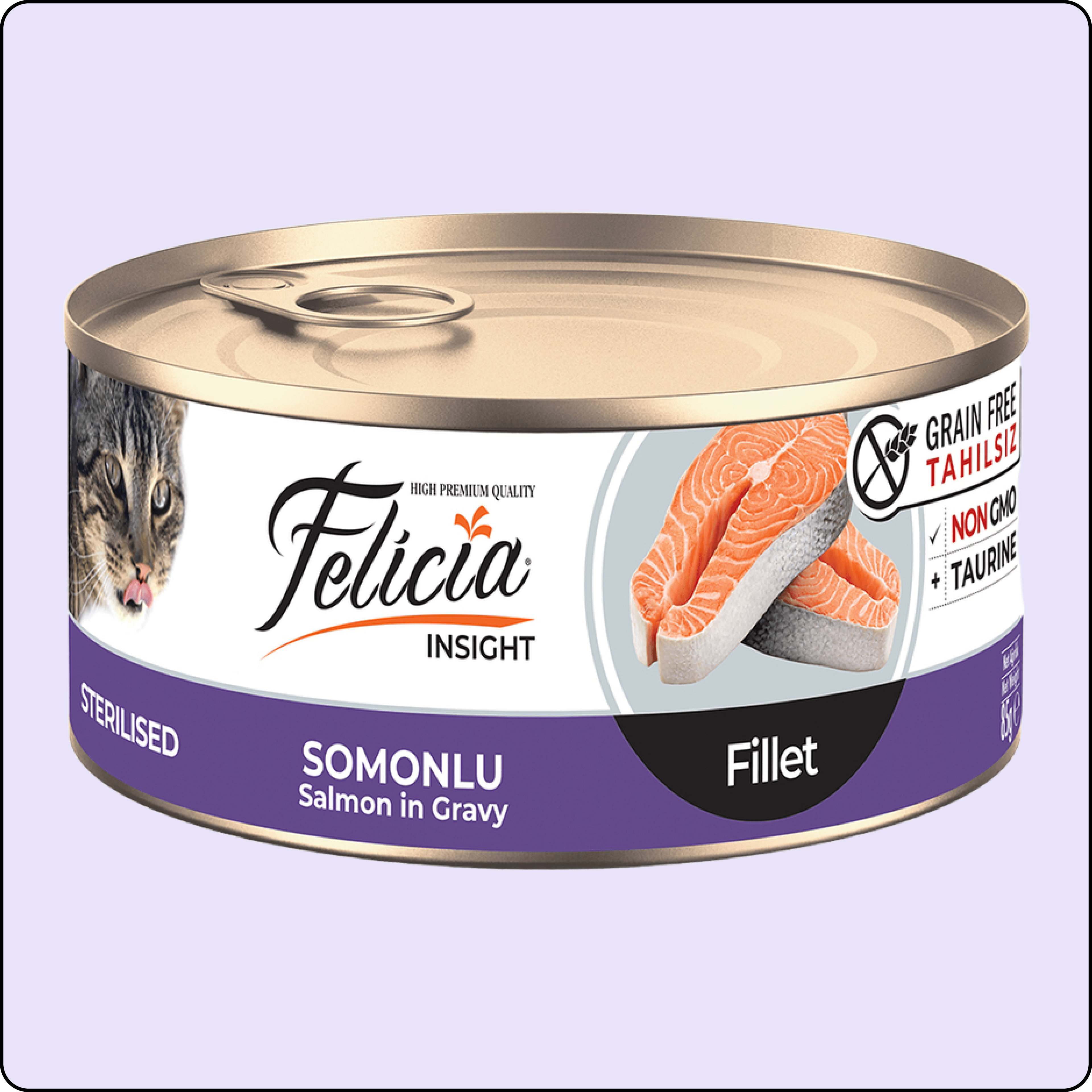 Felicia Fileto Somonlu Tahılsız Kısırlaştırılmış Kedi Konservesi 85 gr