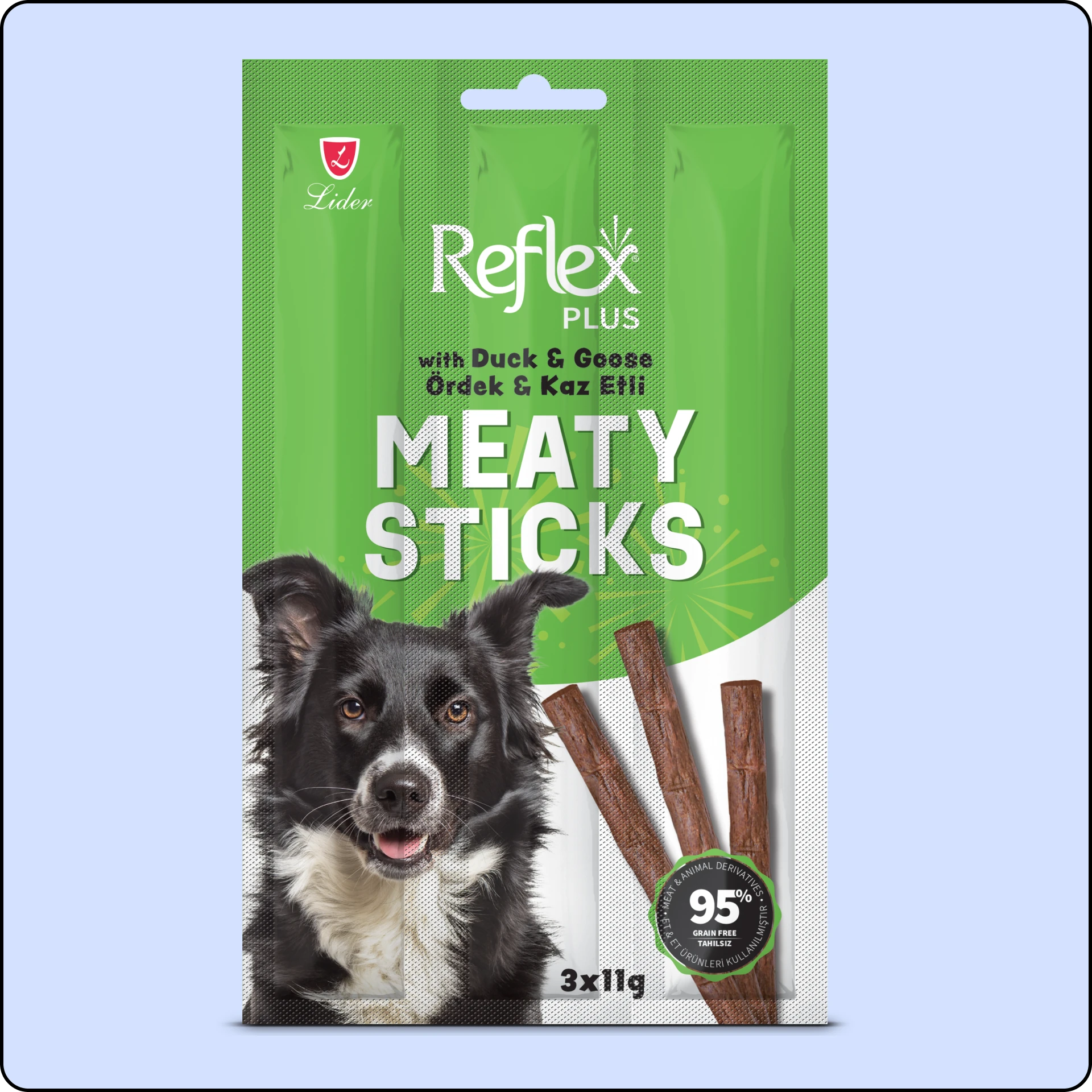 Reflex Plus Ördek Ve Kaz Etli Köpek Ödül Çubuğu 11 gr (3'lü)