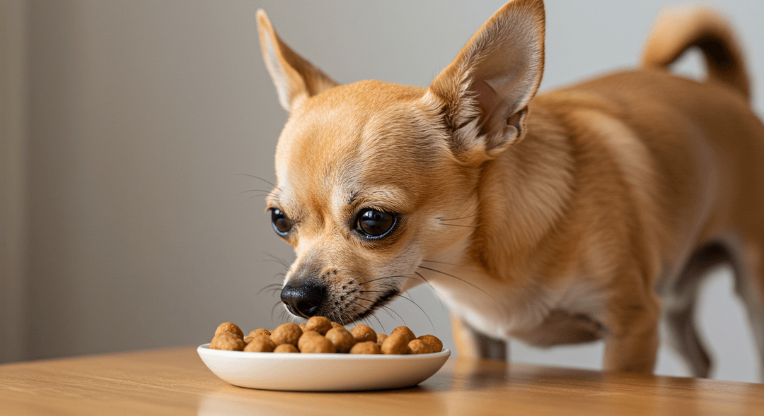 Chihuahua (Şivava) köpeği mama yeme alışkanlıkları, beslenme düzeni ve sağlıklı beslenmenin önemi hakkında yazı.