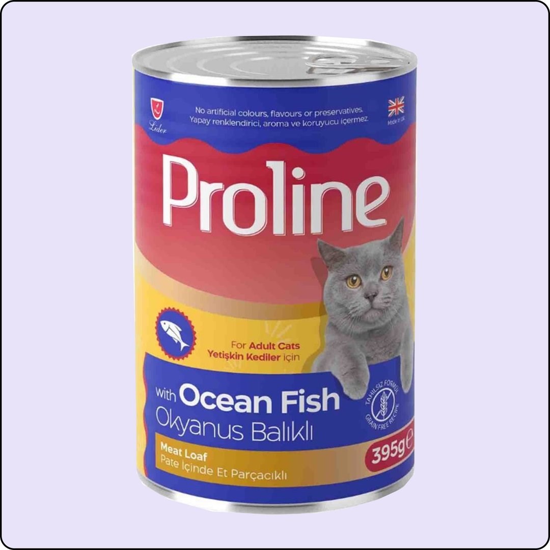 Proline Okyanus Balıklı Pate Yetişkin Kedi Konservesi 395 gr 12 Adet 