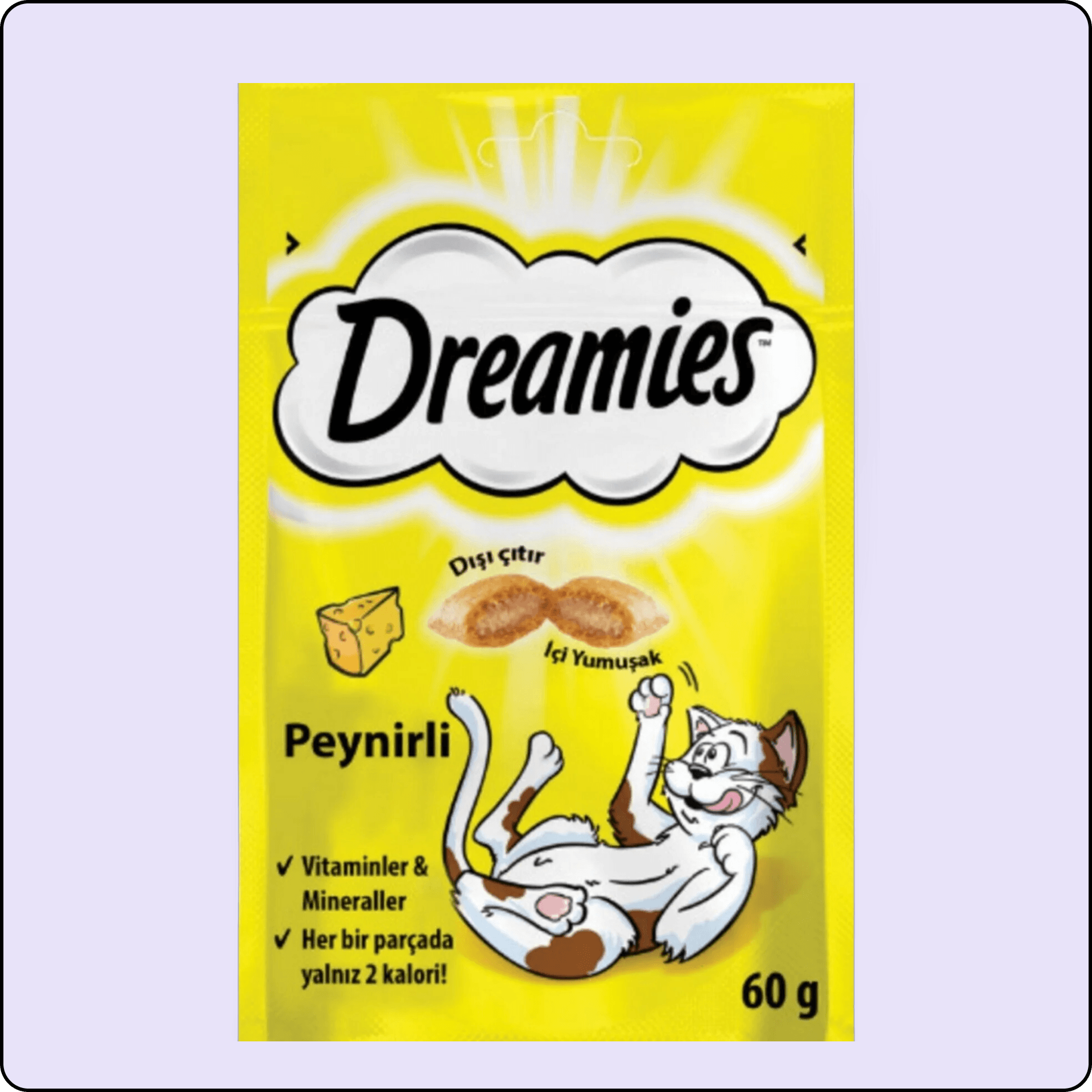 Dreamies İçi Dolgulu Peynirli Kıtır Kedi Ödül Maması 60 gr
