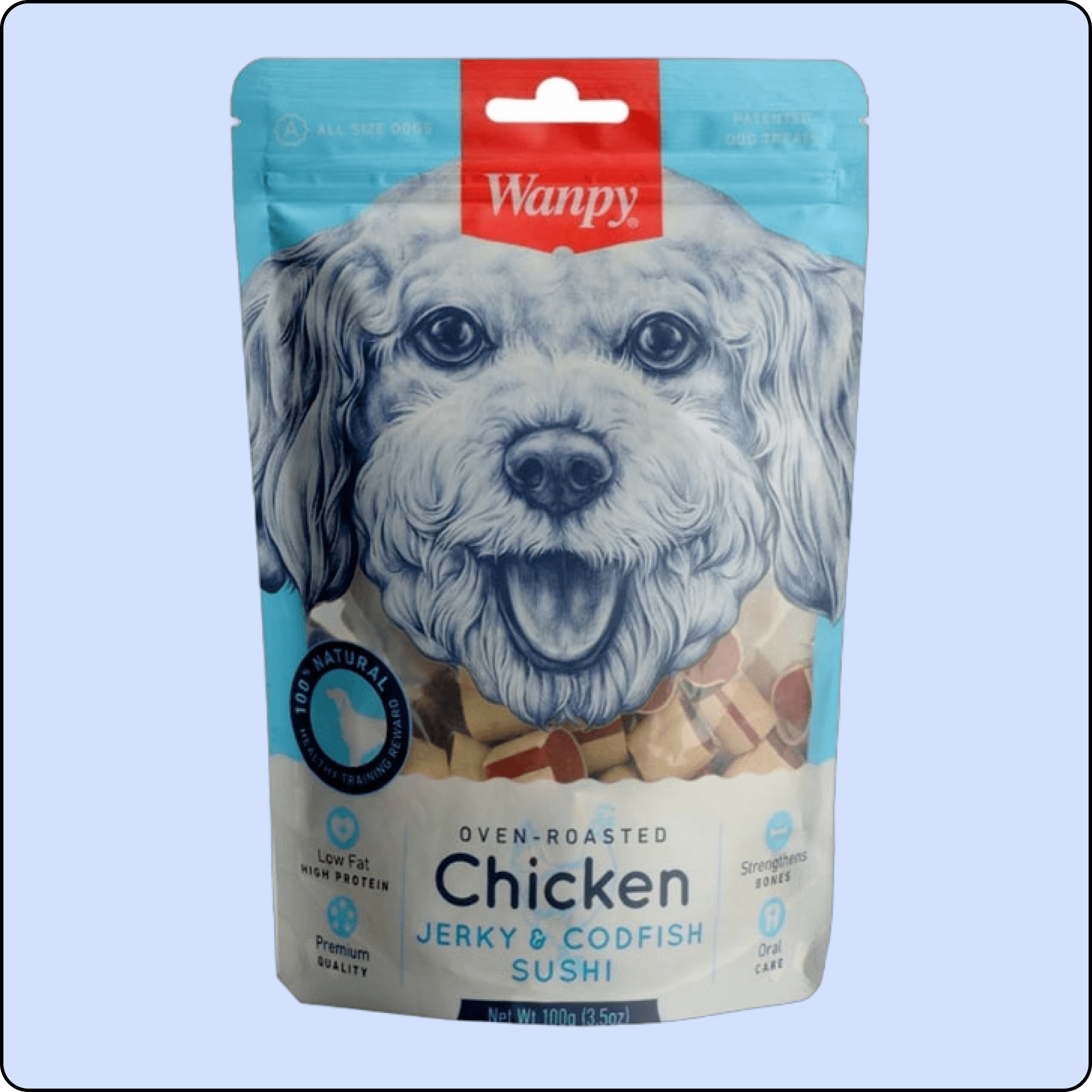 Wanpy Oven Roasted Tavuk Sargılı Morina Balıklı Köpek Ödülü 100 gr