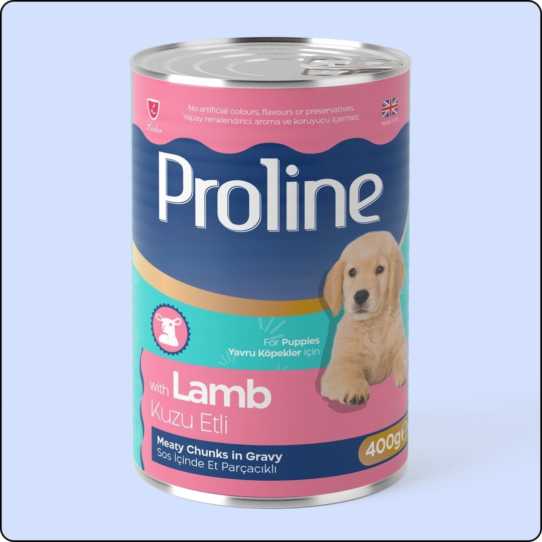 Proline Sos İçinde Parça Kuzu Etli Yavru Köpek Konservesi 400 gr 6 Adet 