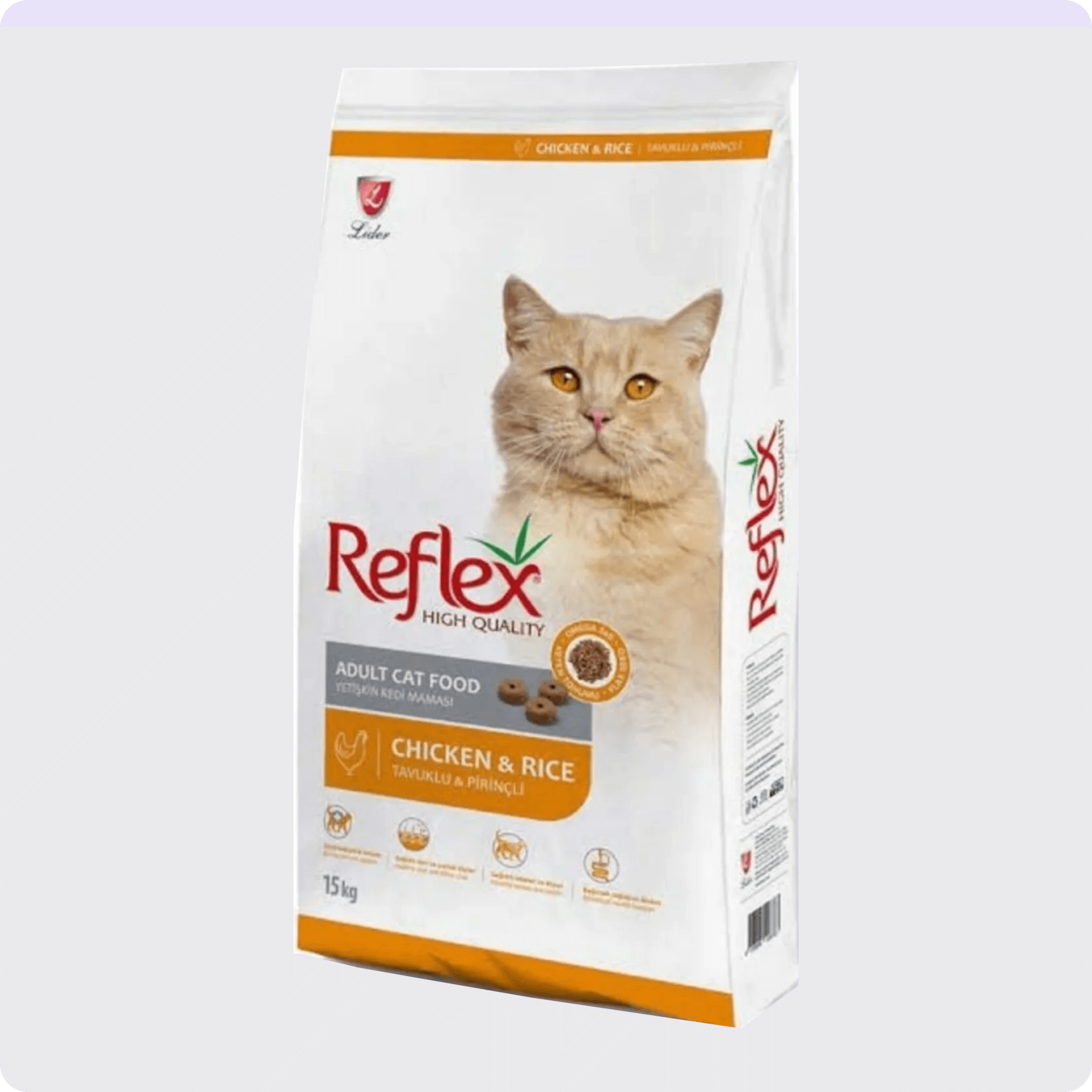 Reflex Tavuklu ve Pirinçli Yetişkin Kedi Maması 15 kg