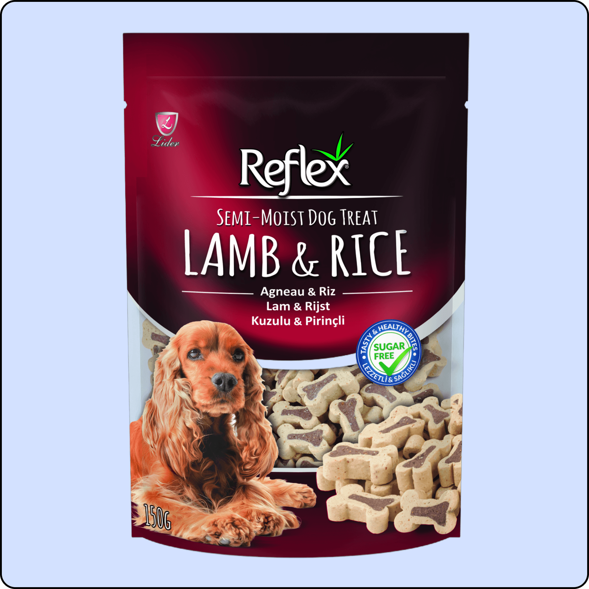 Reflex Kuzulu ve Pirinçli Köpek Ödül Maması 150 gr