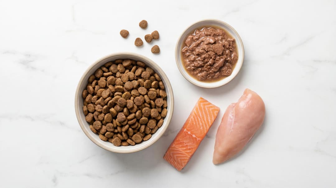 Farklı kedi maması çeşitleri ve protein kaynakları