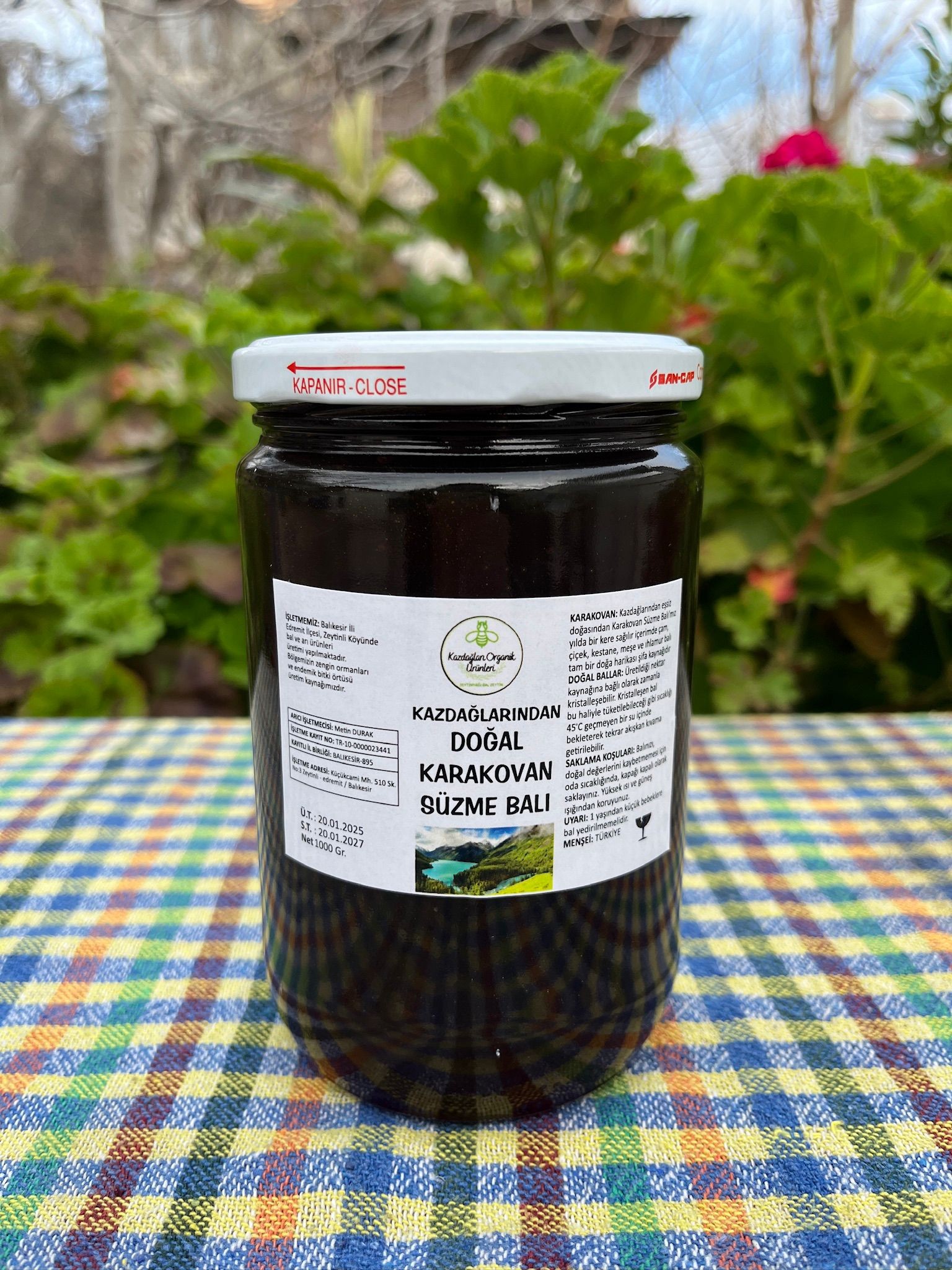 Süzme Karakovan Balı