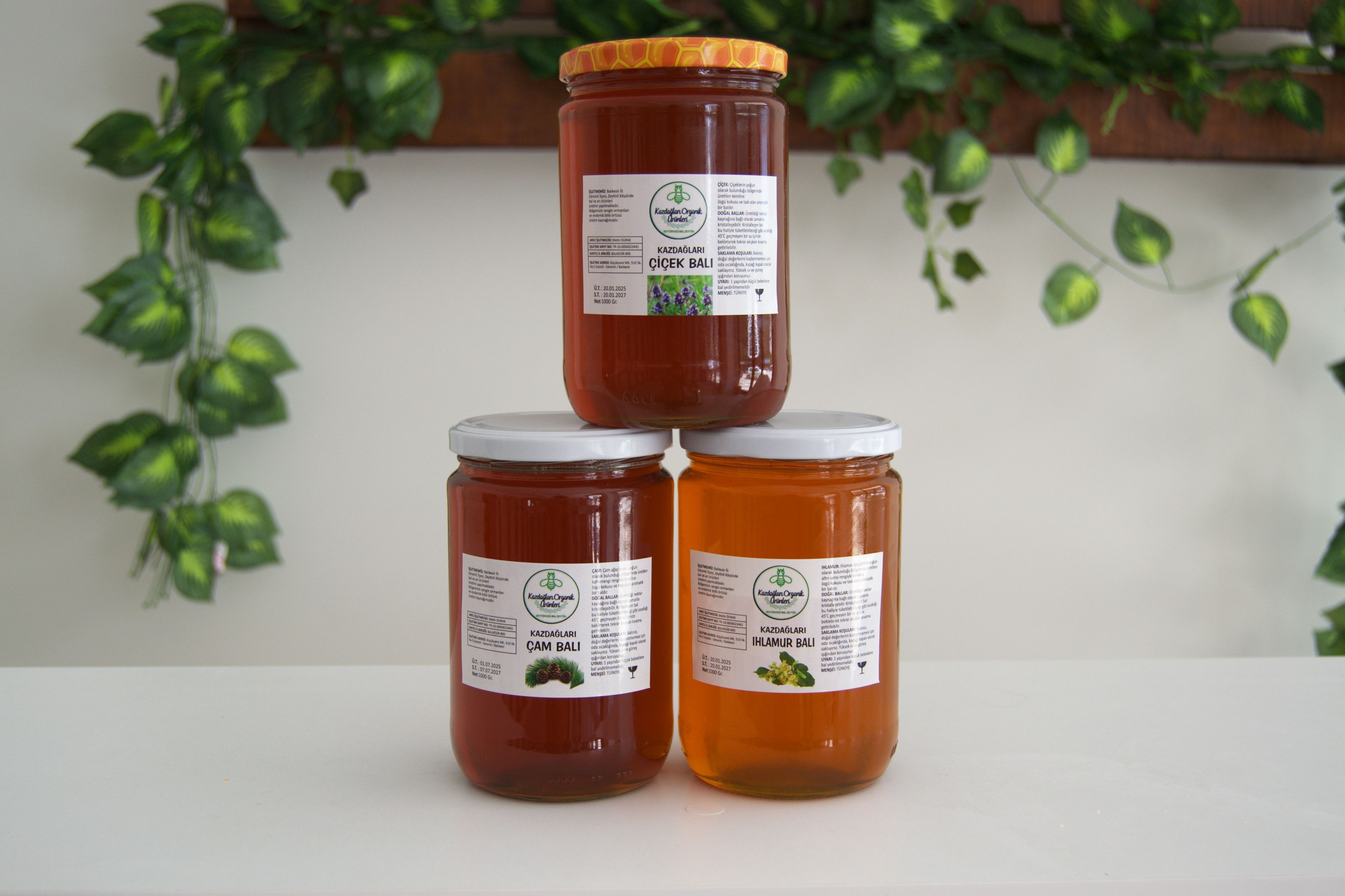 1 KG Çam, 1 KG Çiçek, 1 KG Ihlamur Balı Karışık Paket!