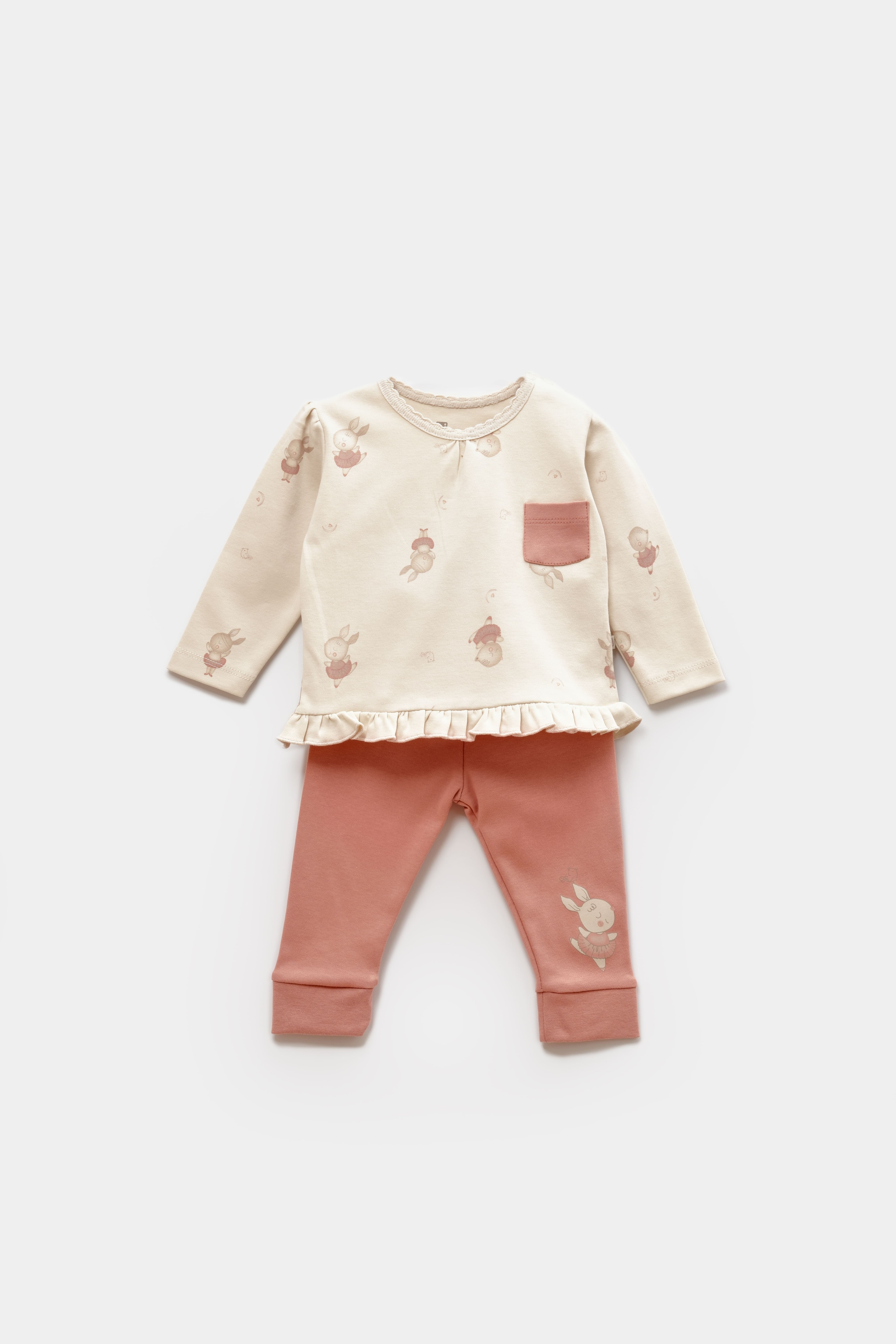 Organik Bebek Pijama Takımı Ballery Princess