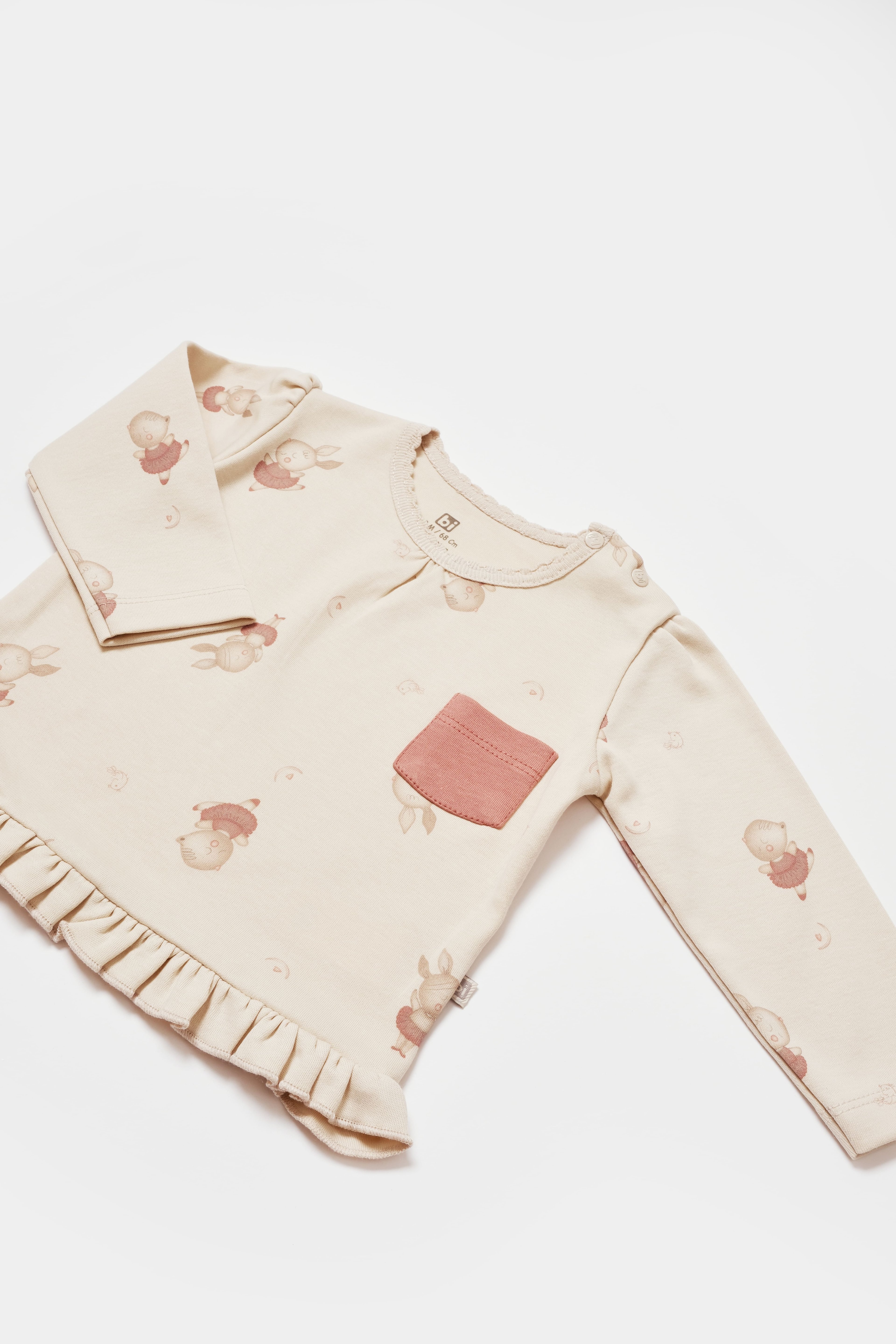 Organik Bebek Pijama Takımı Ballery Princess