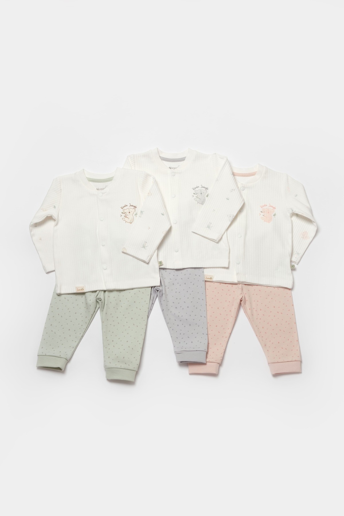 Organik Bebek Pijama Takımı Koala - GOTS Sertifikalı