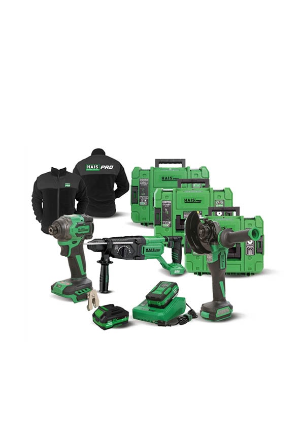 HAISPRO Profesyonel Akülü El Aletleri SET-4 (PROSET-4)
