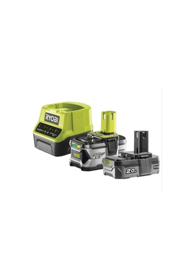 RYOBI 18V AKÜ ŞARJ CİHAZI PAKET 1X4.0 1X2.0AH (RC18120-120X)
