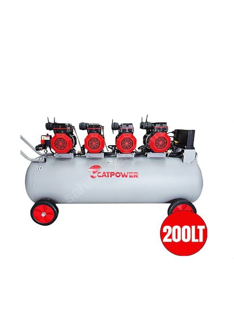 CATPOWER - 200 LİTRE 8 BAR 6HP SESSİZ-YAĞSIZ KOMPRESÖR