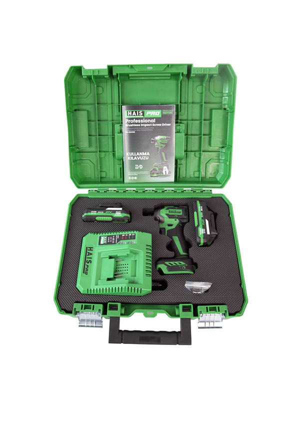 HAISPRO Profesyonel 230NM Darbeli Vidalama 21 V 2.0 Ah Çift Akülü (RB-SD2108)