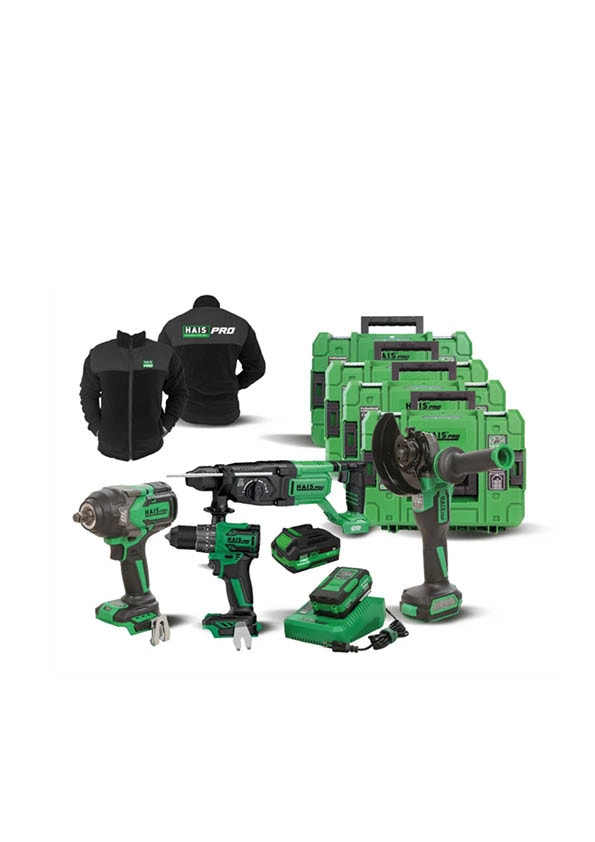 HAISPRO Profesyonel Akülü El Aletleri SET-6 (PROSET-6)