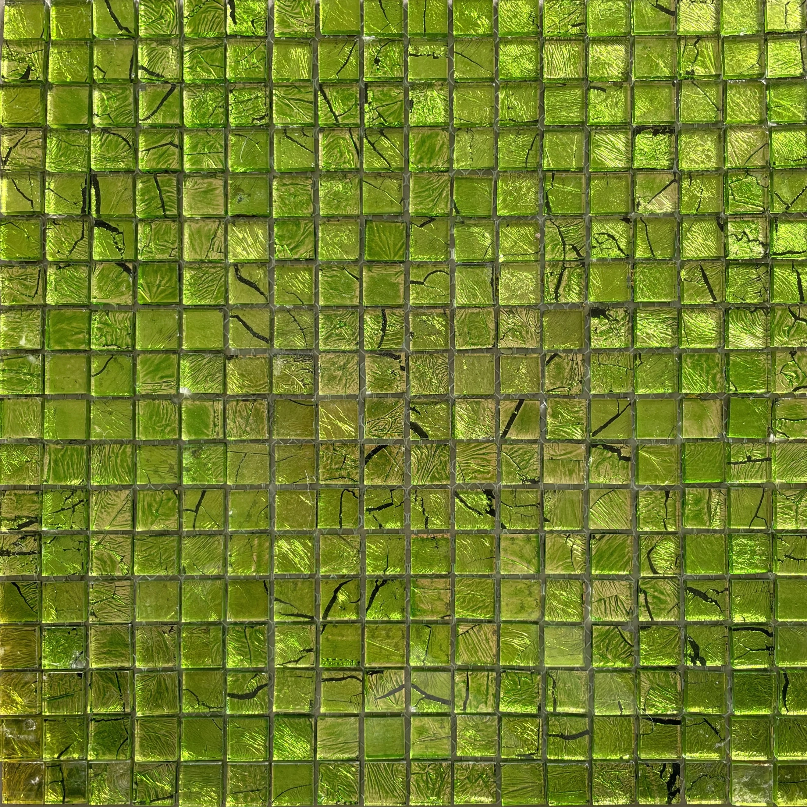 File Kristal Cam Mozaik (30x30cm) - Yeşil