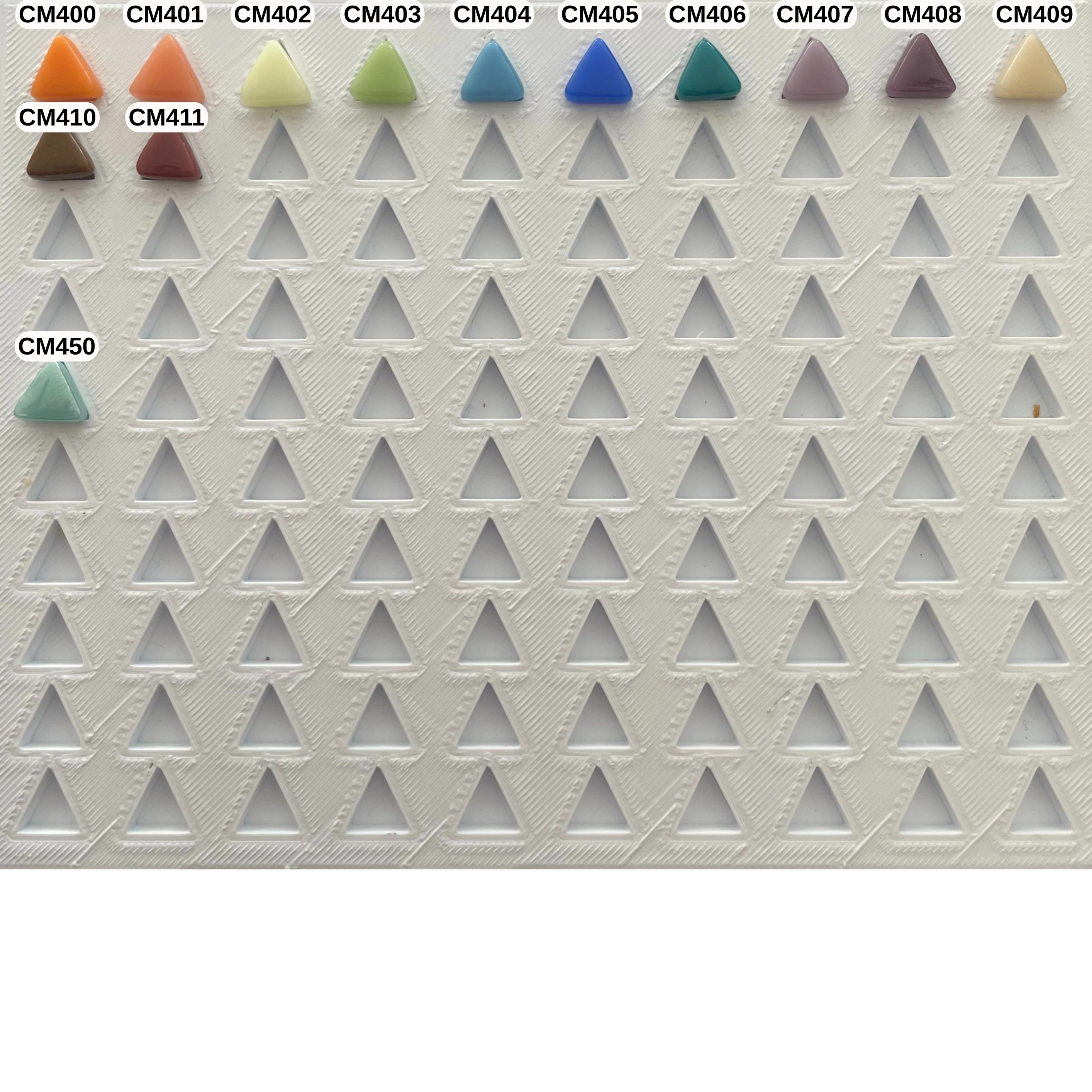 10 mm Üçgen Cam Mozaik (200gr)