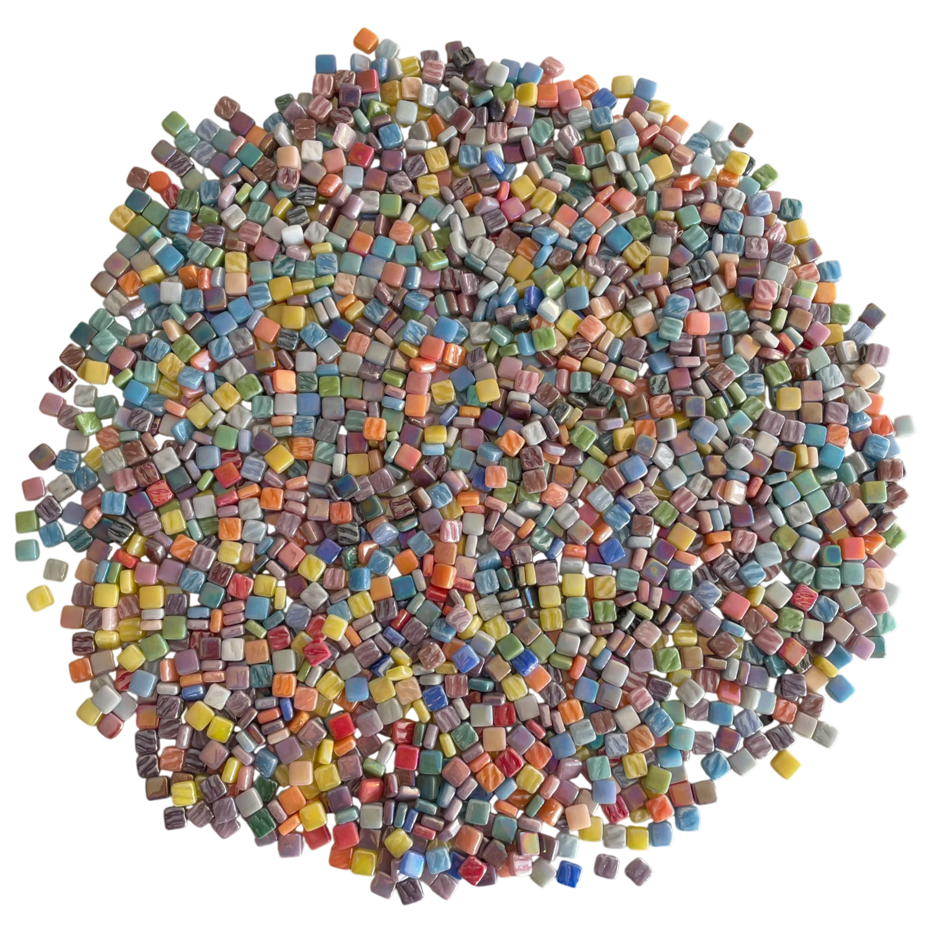 Karışık Yansımalı Cam Mozaik- 8x8mm - 1000 gr