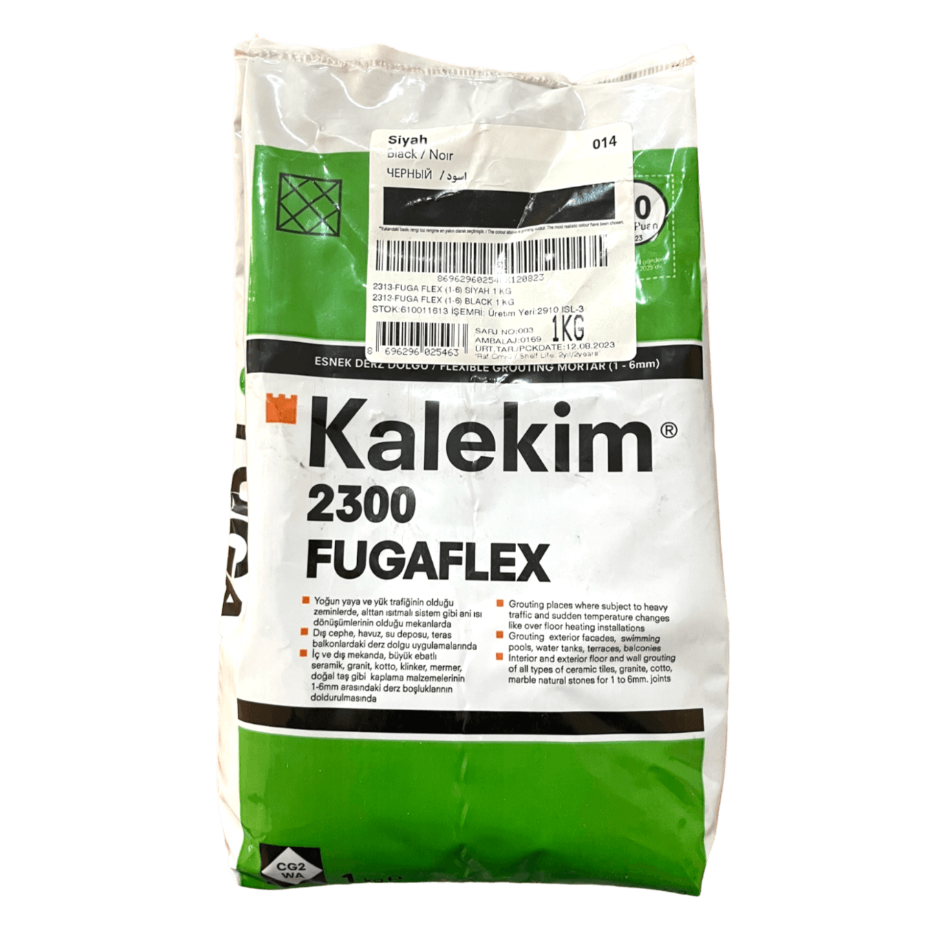 Fugalex Derz Dolgusu (1kg) - Siyah