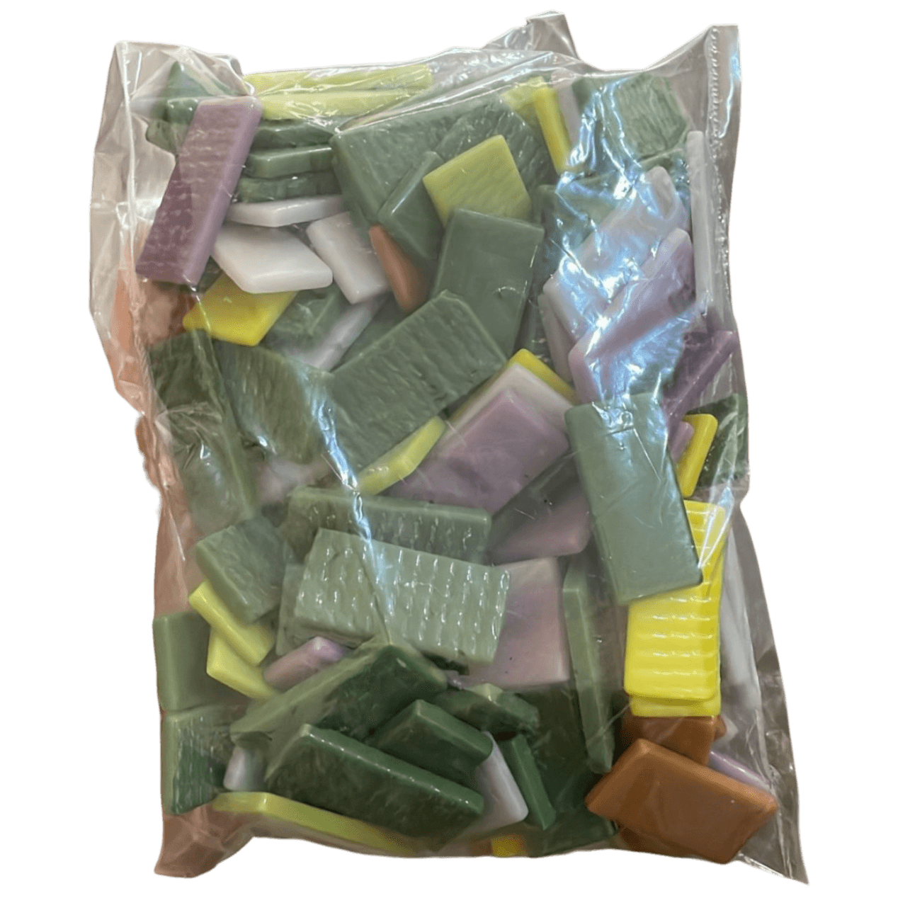 BİTİRİYORUZ! Cam Mozaik 1 kg - 20x40x4mm Karışık 1kg