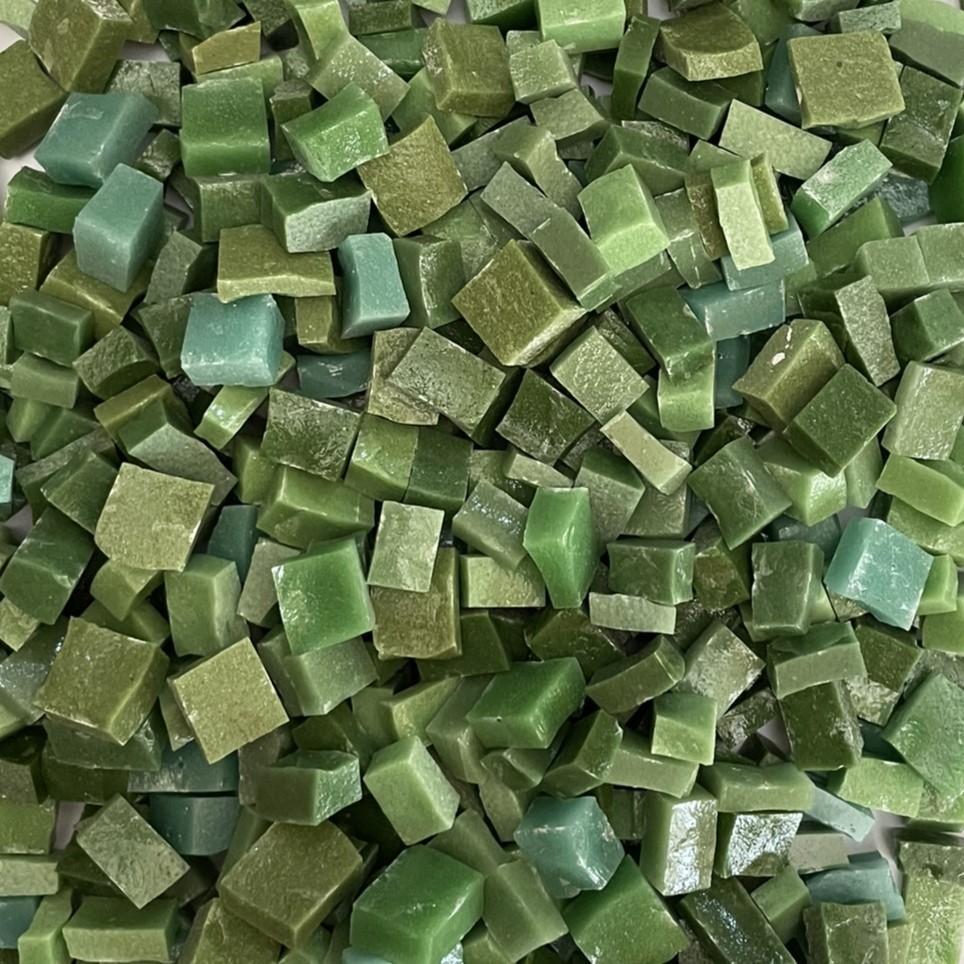 Yeşil Tonları Karışık Smalti - 1000 gr