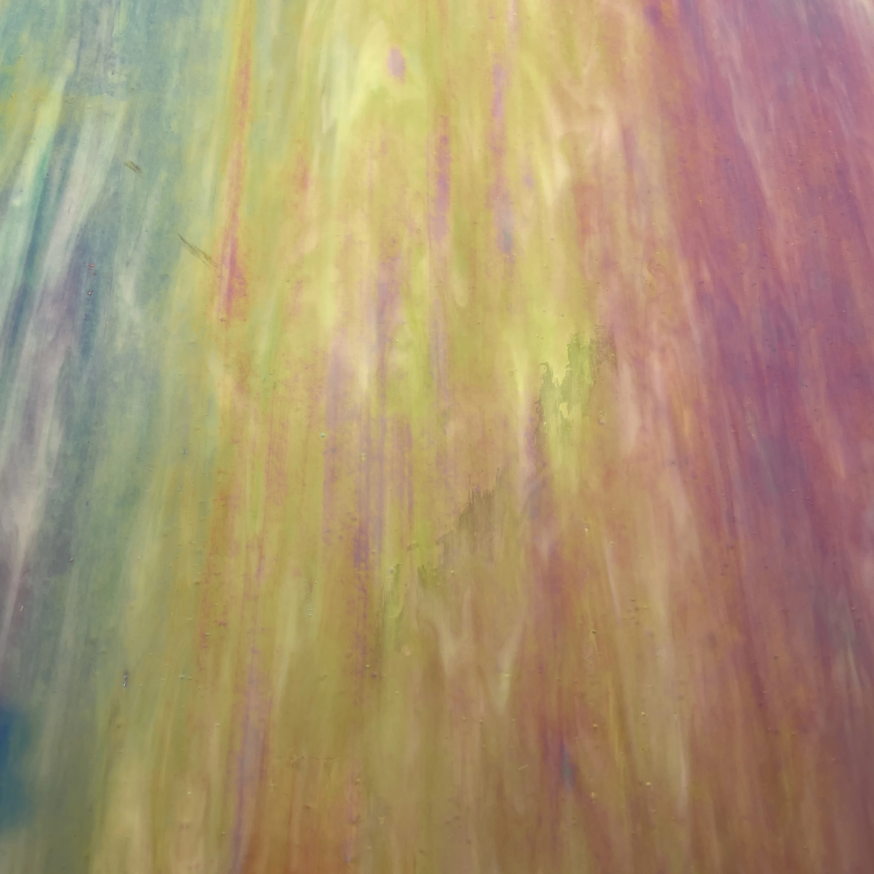 Sedefli Yeşil-Mor Vitray Camı 