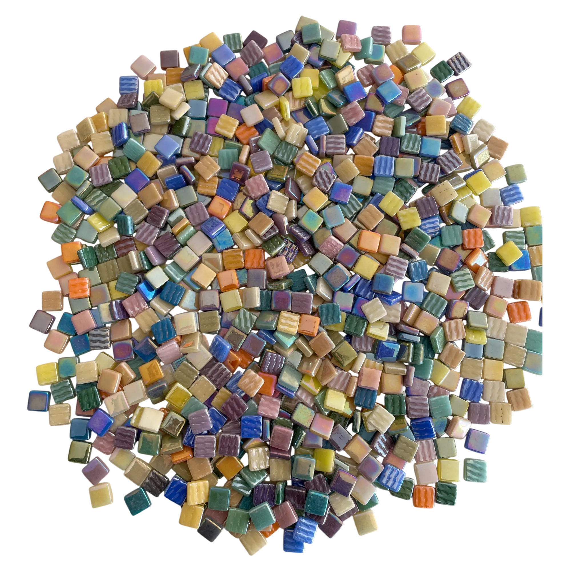 Karışık Yansımalı Cam Mozaik- 12x12mm - 1000 gr