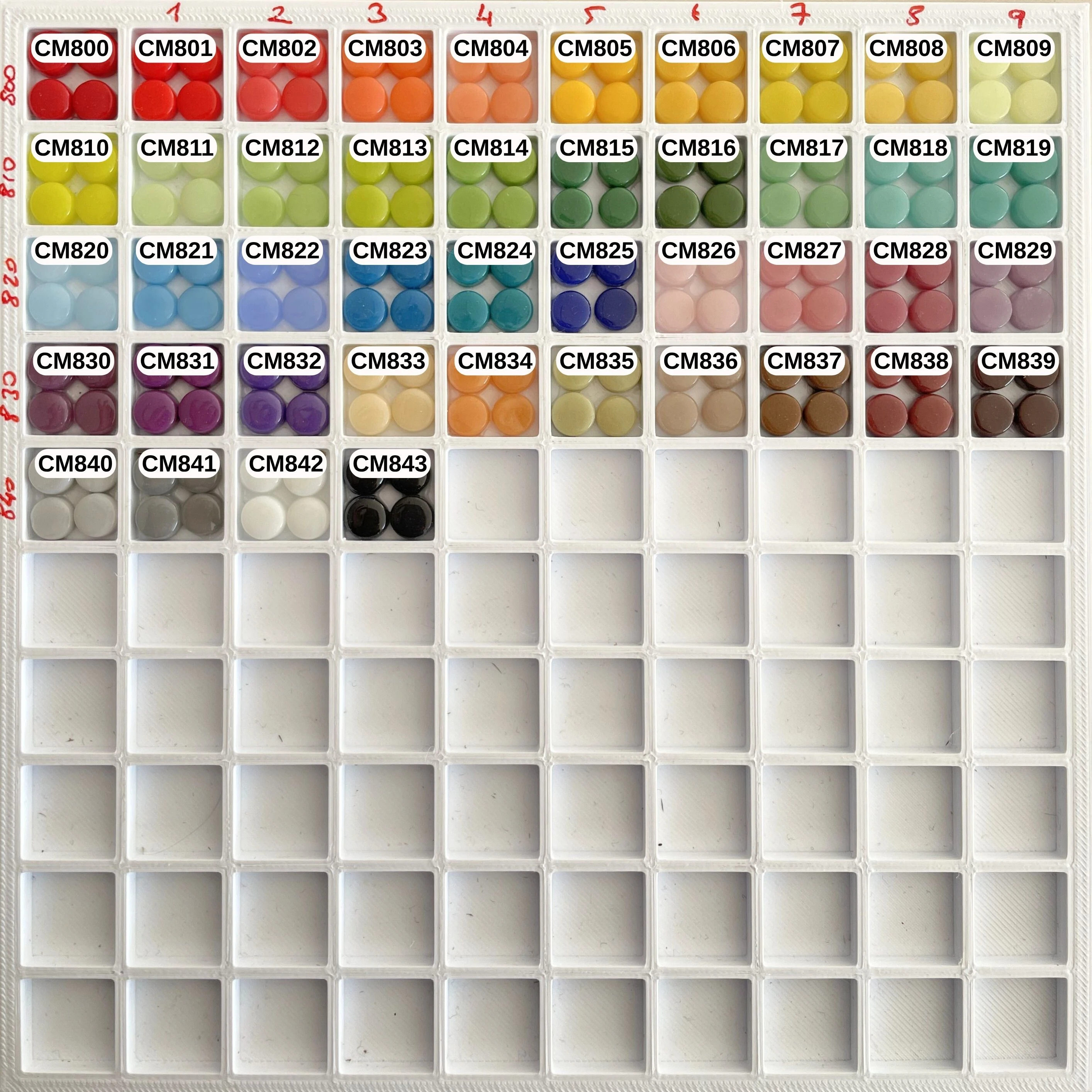 8 mm Çap Yuvarlak Cam Mozaik (200gr)