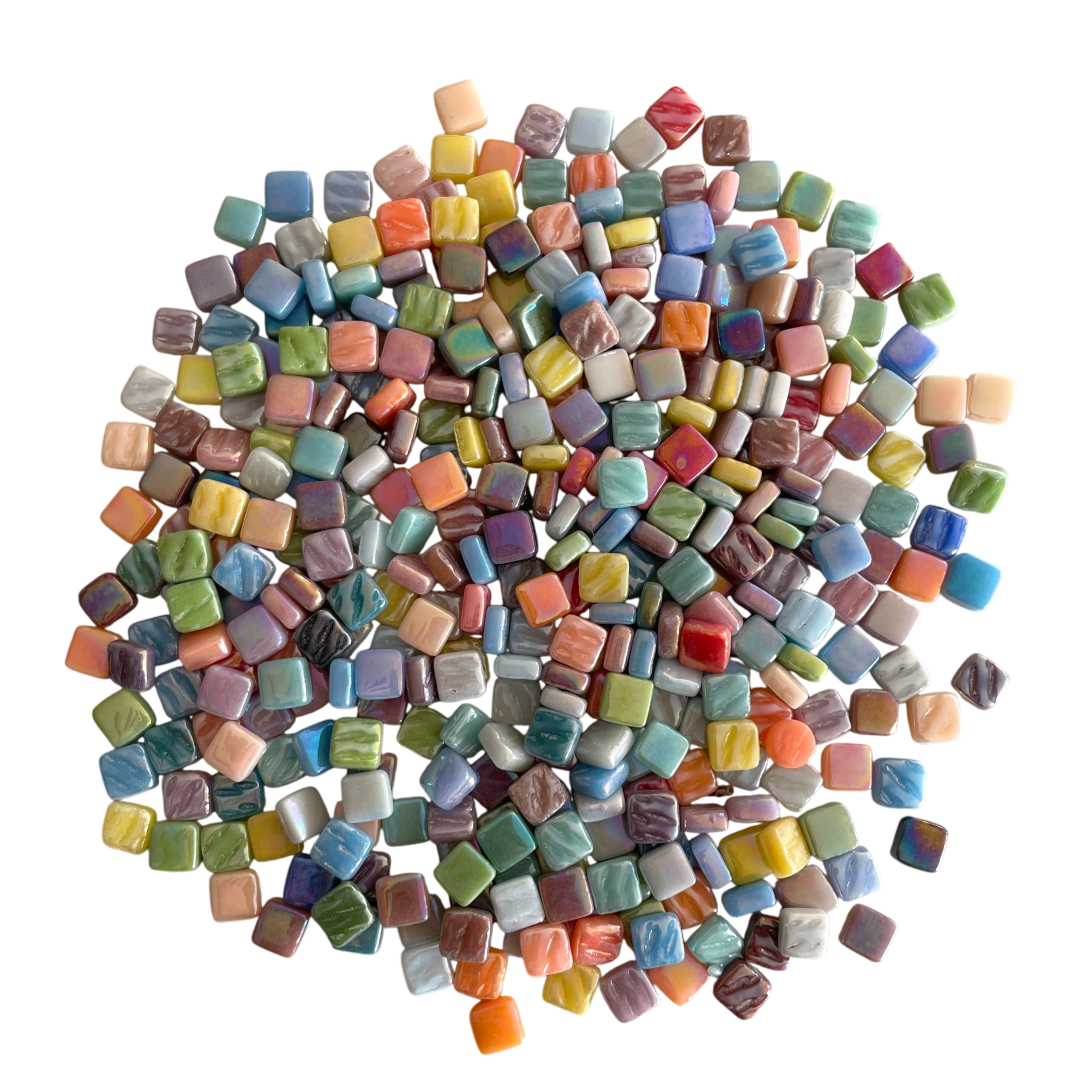 Karışık Yansımalı Cam Mozaik- 8x8mm - 200 gram