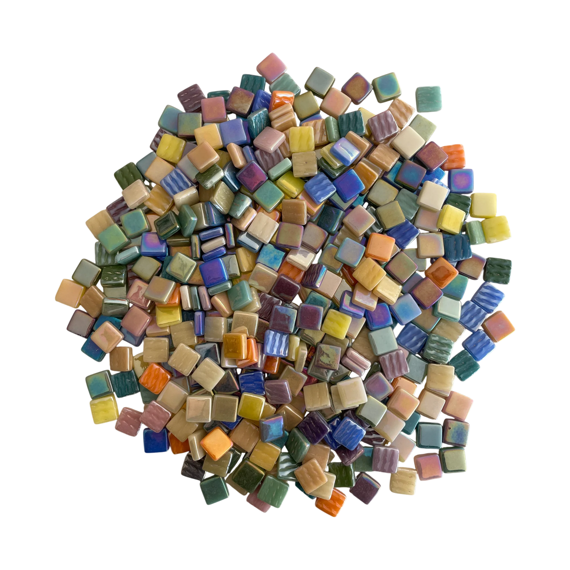 Karışık Yansımalı Cam Mozaik- 12x12mm - 500 gram
