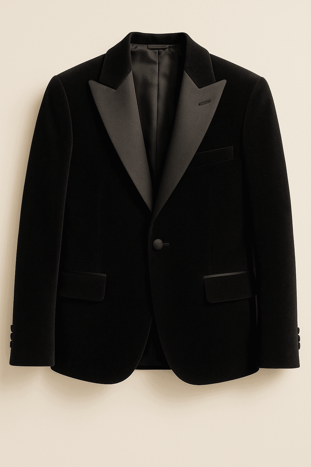 Erkek Çocuk Kadife Damatlık Blazer Ceket  - Siyah