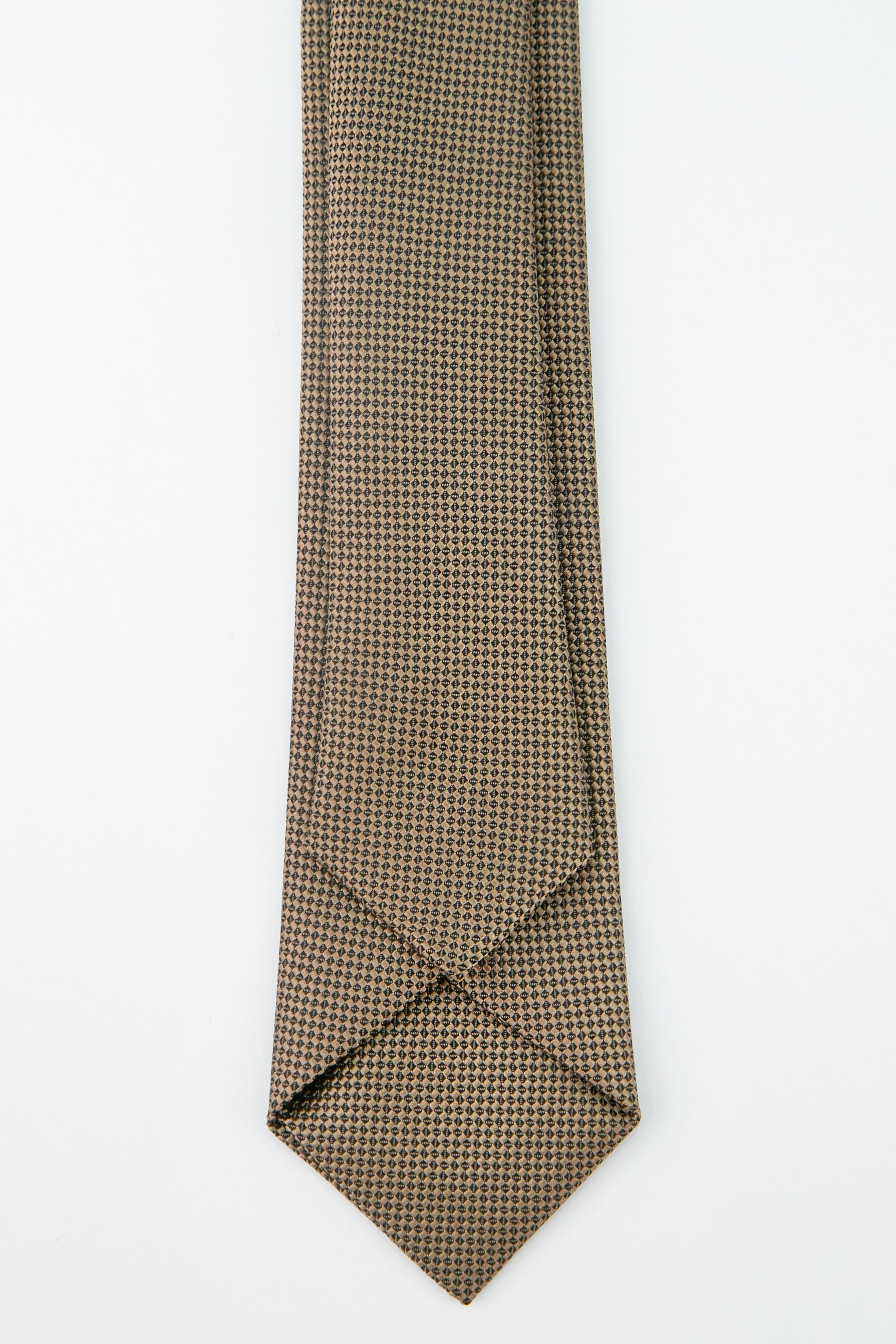 Erkek Çocuk İçin Zarif Slim Kravat - 2-13 Yaş- 5cmx110cm - Koyu Bej