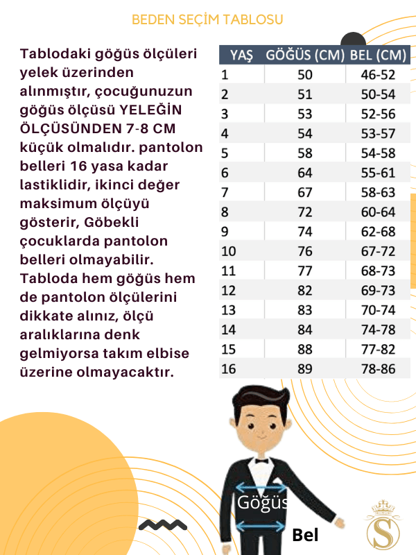 Erkek Çocuk Klasik 3 Parça Ekose Lacivert Takım Elbise