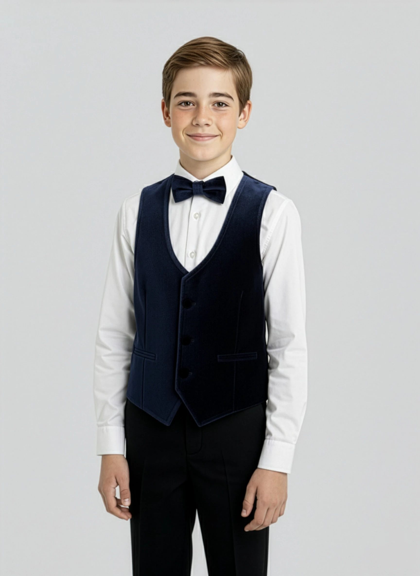 Erkek Çocuk Kadife Yelek - Şıklığınızı Tamamlayacak Parça - Lacivert