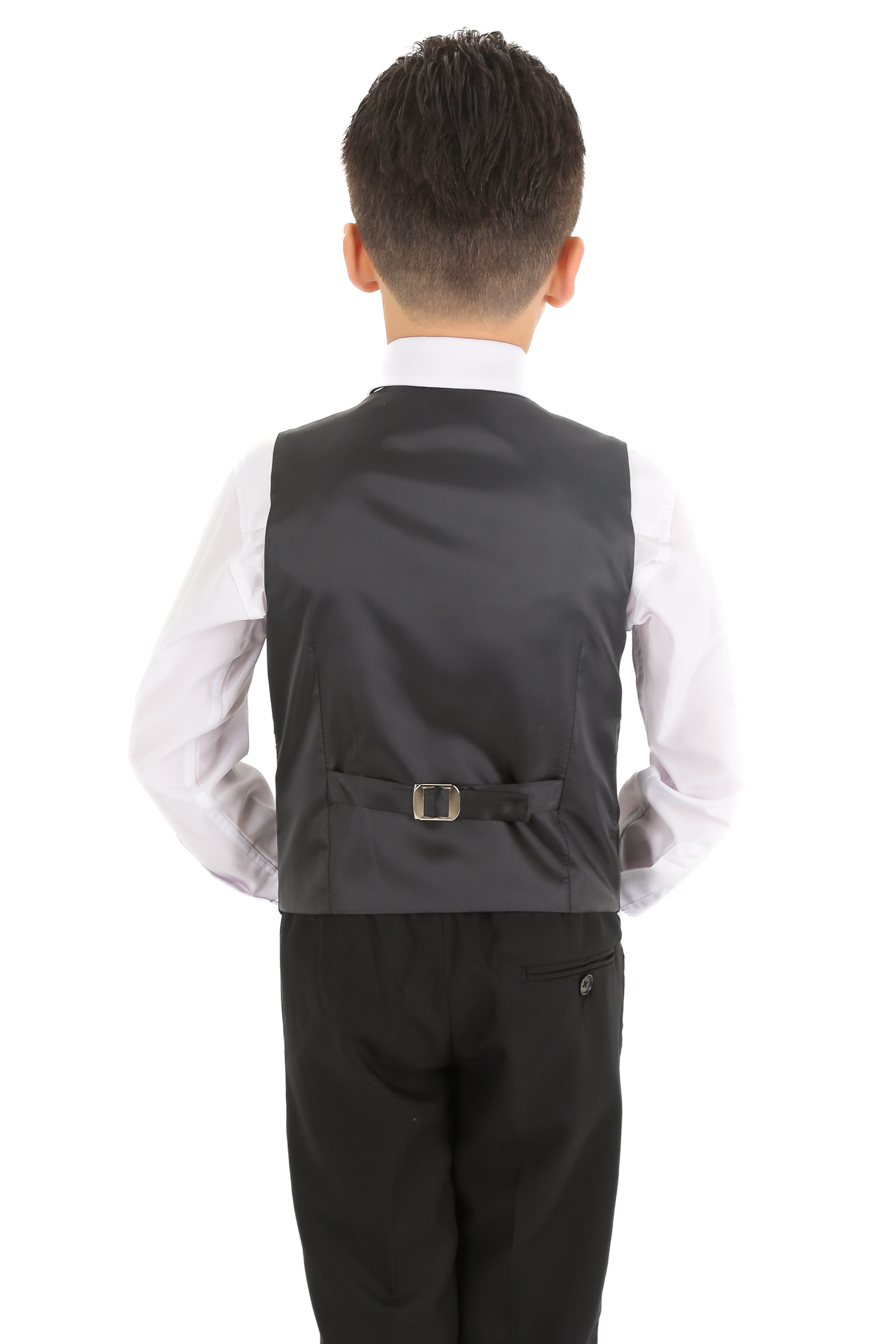 1-15 Yaş Erkek Çocuk King Özel Tasarım Takım Elbise 6 Parça - Siyah