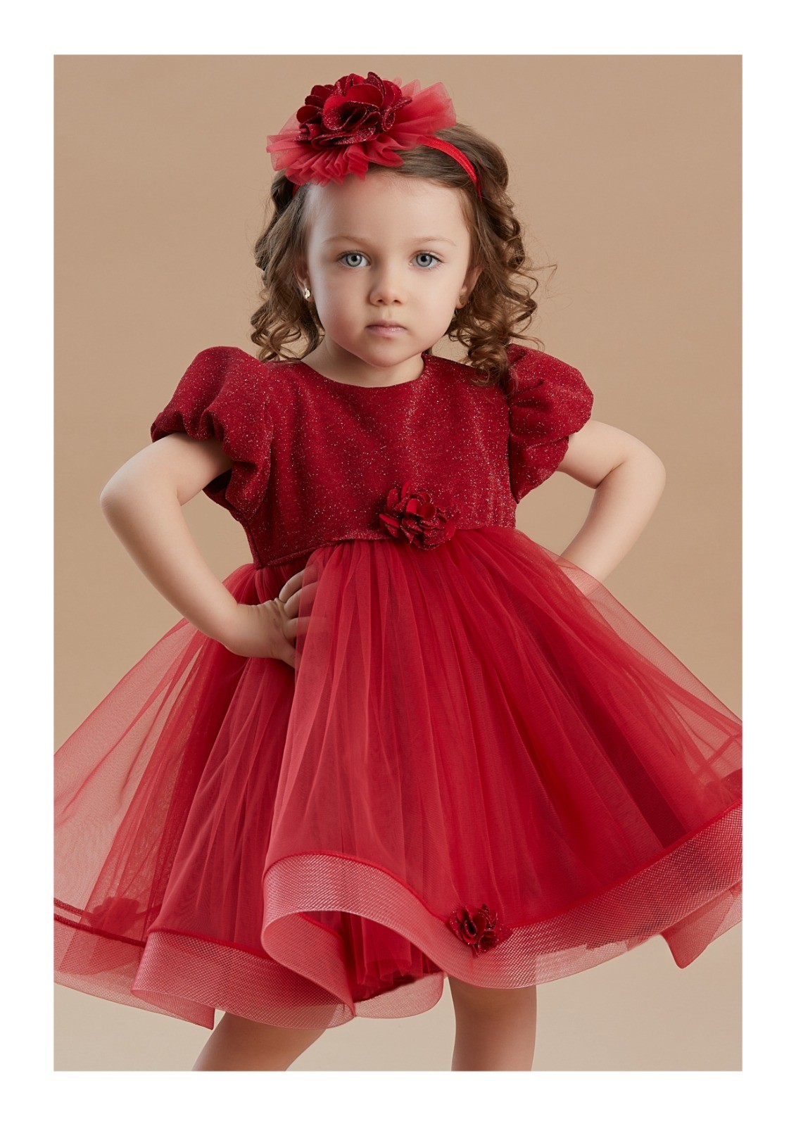 Renkli Rüya Koleksiyonu Çocuk Elbiseleri - Kırmızı