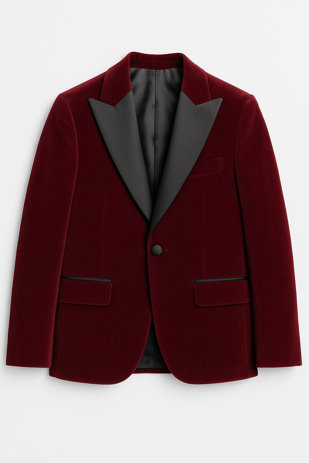 Erkek Çocuk Kadife Damatlık Blazer Ceket (2–16 Yaş) - Bordo